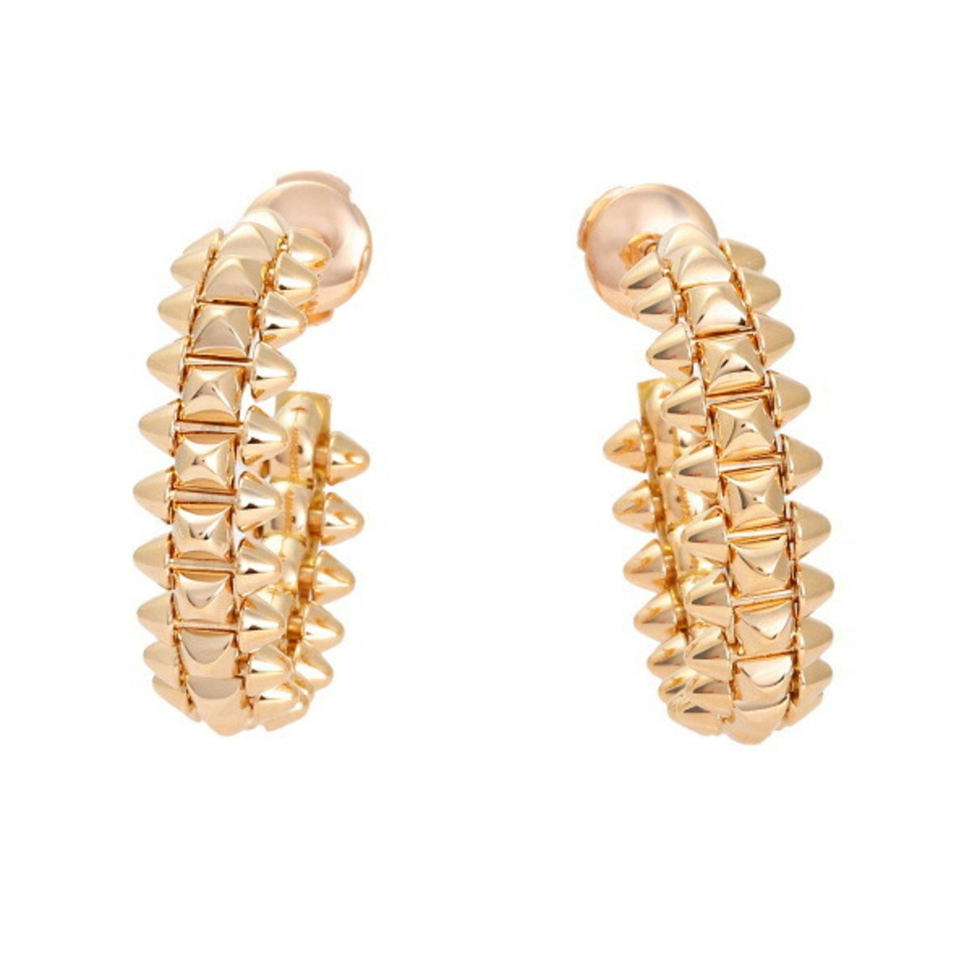 image of Cartier Crash Sm K18Pg Pink Gold Earrings, Women's