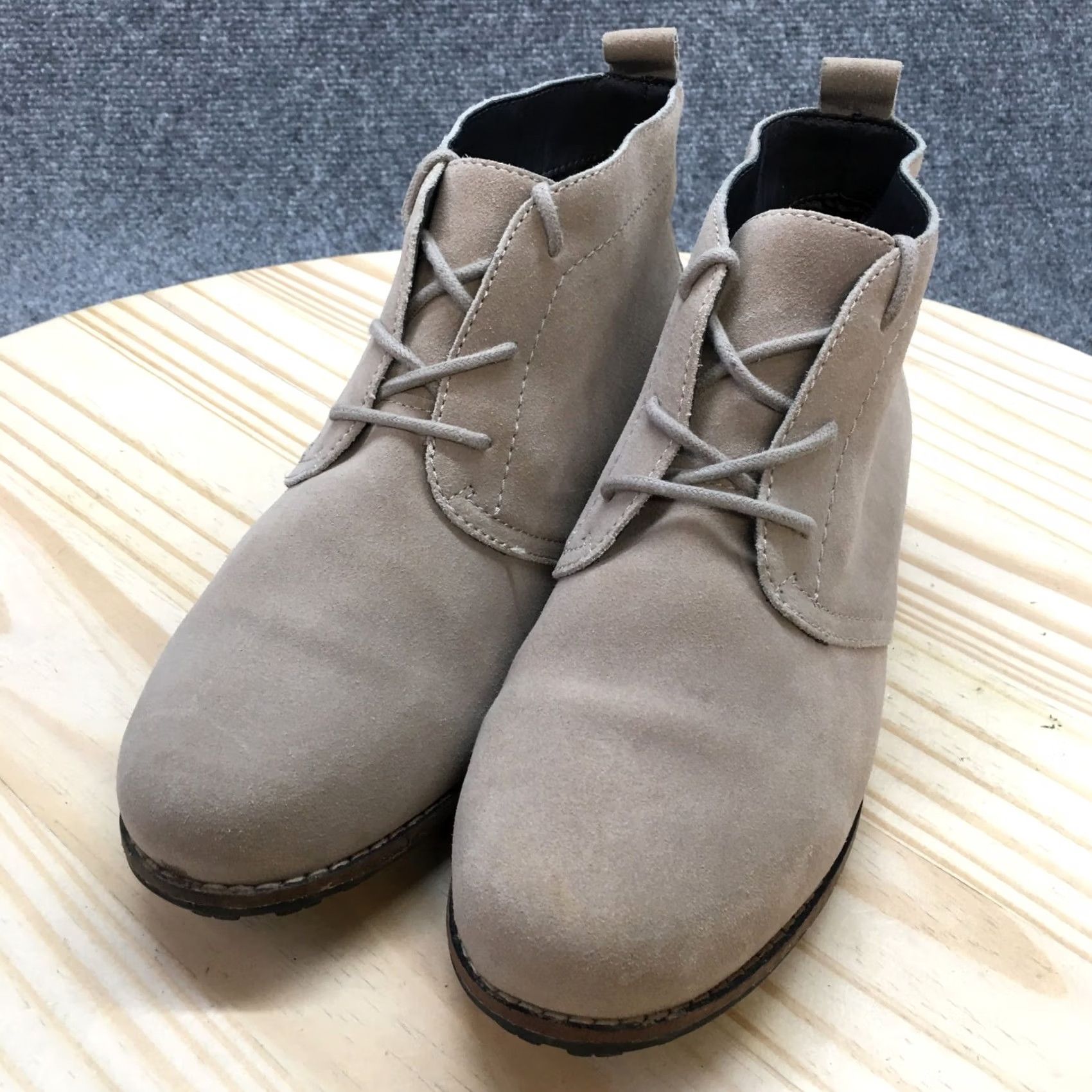 Vintage White Mountain Boots Womens 7.5 W Auburn Beige Leather Ankle Booties Bootie" Size US 8 / IT 38 - 3 Thumbnail