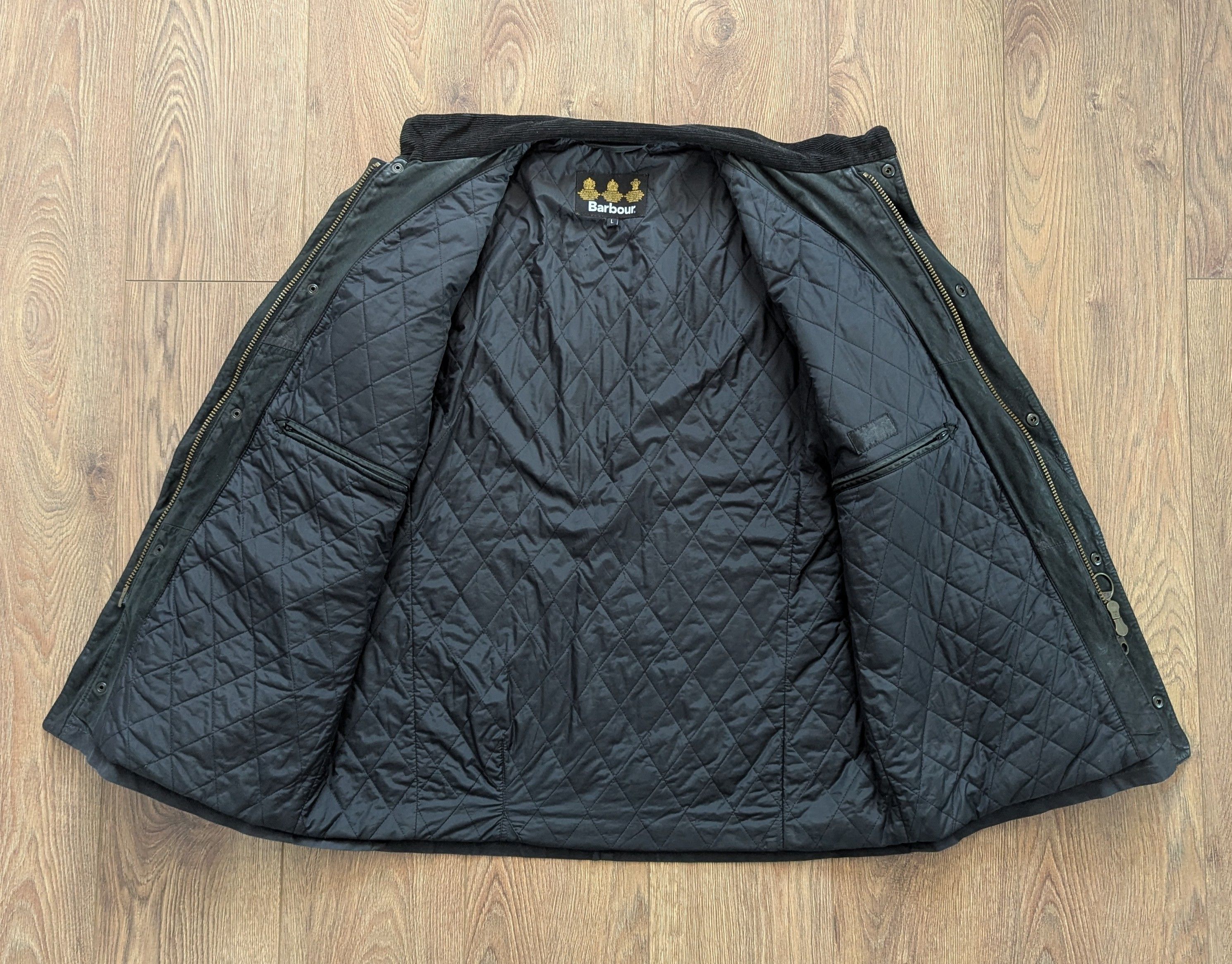 Barbour Barbour A436 Wax Leather INTERNATIONAL-BLACK Jacket MOTO Size US L / EU 52-54 / 3 - 13 Thumbnail