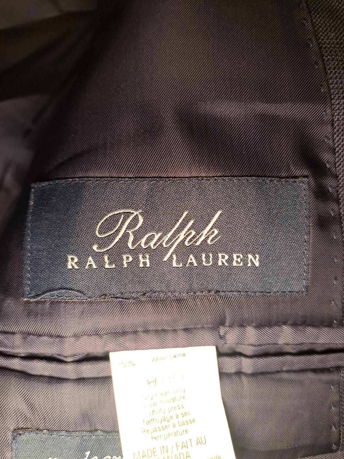 Polo Ralph Lauren Ralph Lauren Sport Coat Mens 52L Navy Blue Glen Plaid Wool Size 52L - 2 Thumbnail