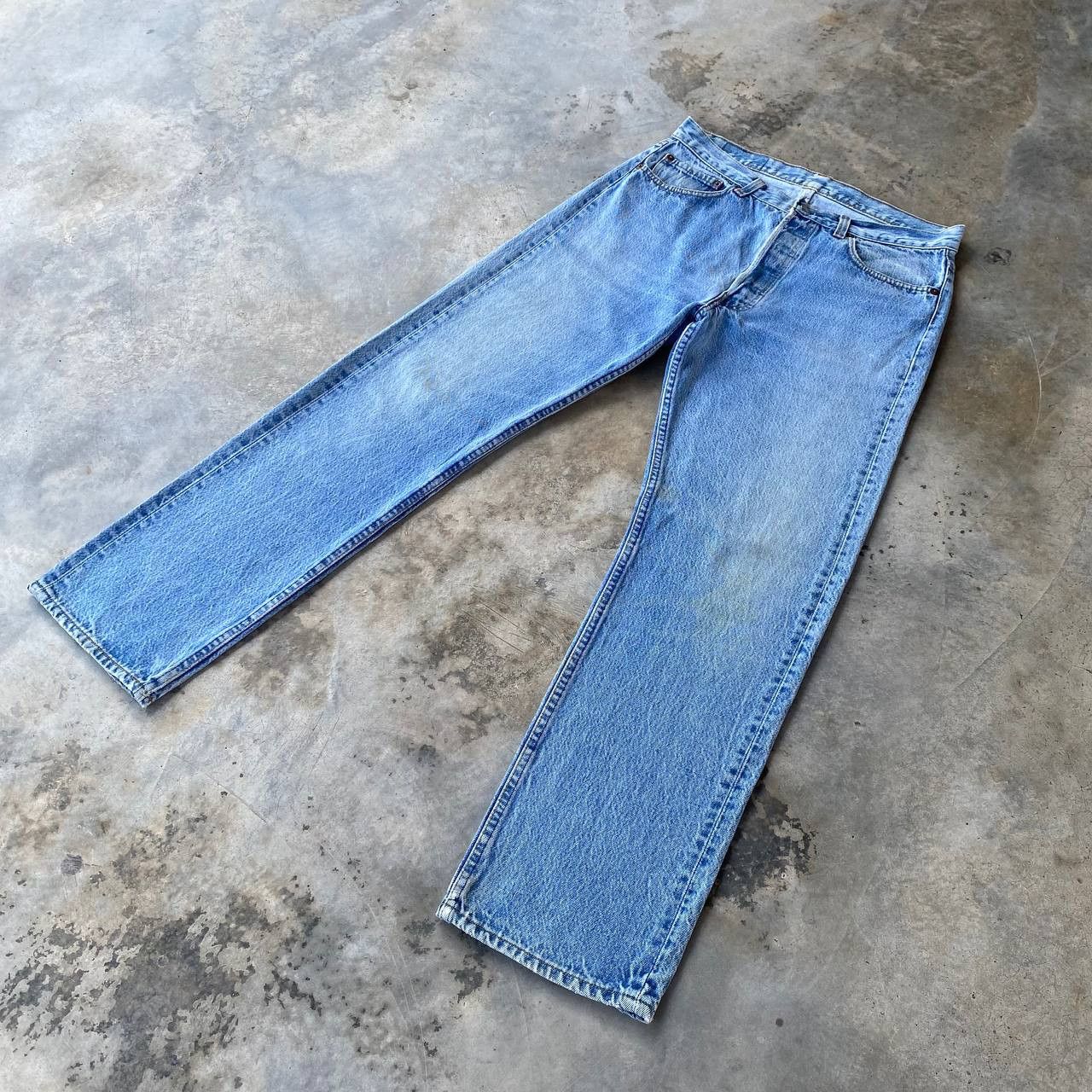 Levi's Vintage Clothing VINTAGE 80S LEVIS 501 LIGHTWASH FADED W33X30.5" Size US 33 - 2 Thumbnail