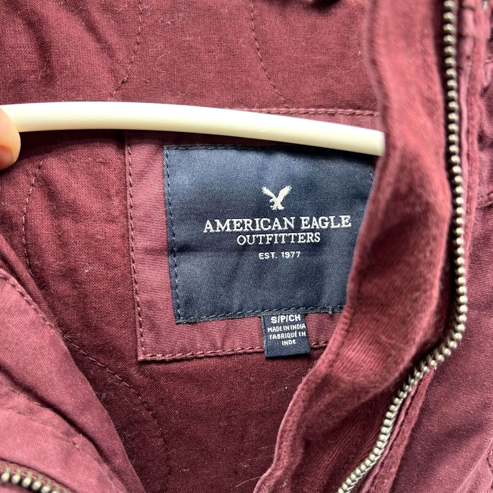 American Eagle Outfitters VINTAGE American Eagle Jacket Women Small Purple Military Fied Fur Cotton Winter Sherpa Size S / US 4 / IT 40 - 4 Thumbnail