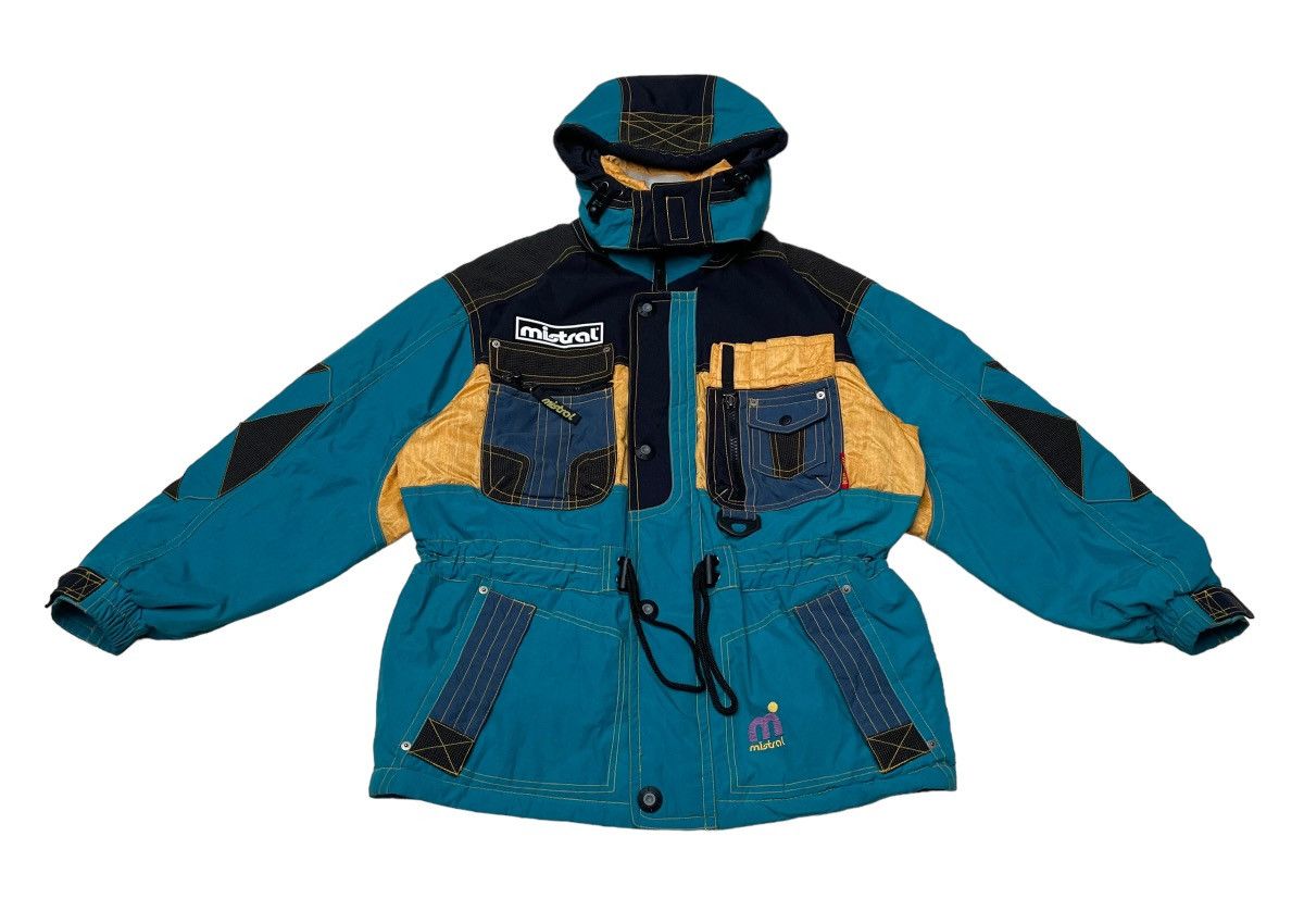 image of Brand Mistral Ski Jacket 1990S in Blue, Men's (Size Large)