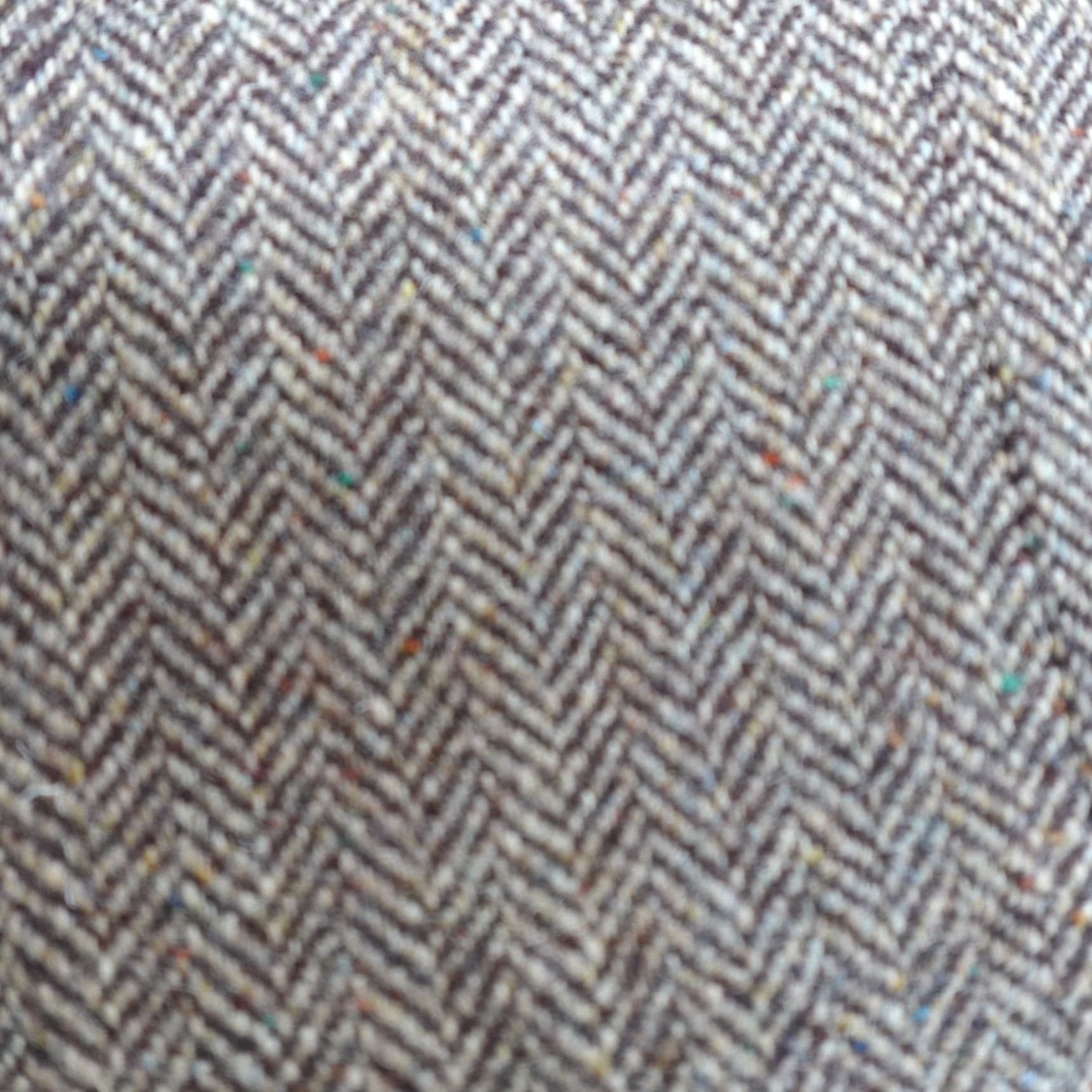 Harris Tweed VINTAGE Harris Tweed Sport Coat 41R Brown Herringbone Wool Tweed Blazer Notch Lapel Two-Button Single-Breasted Mens Regular Size 42R - 2 Thumbnail