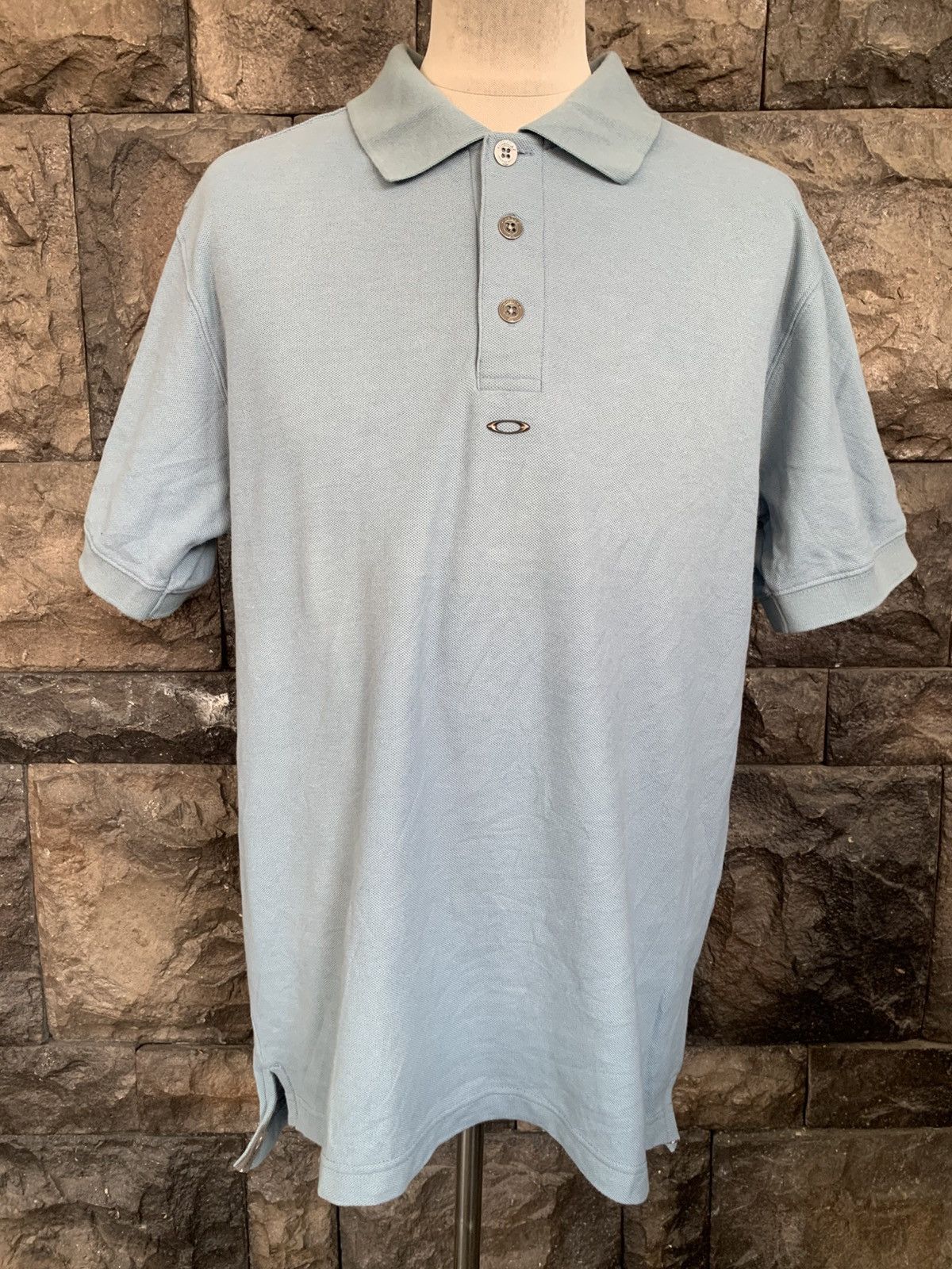 Oakley Vintage Oakley Centre Logo Polo Shirt Size US M / EU 48-50 / 2 - 1 Thumbnail