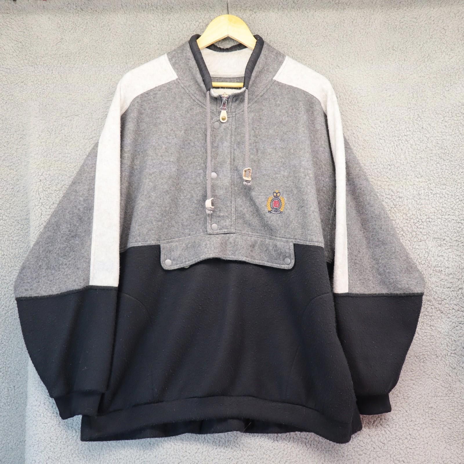 Bugle Boy Bugle Boy XL Fleece 1/2 Zip Jacket Pockets vtg 90 Size US XL / EU 56 / 4 - 2 Thumbnail