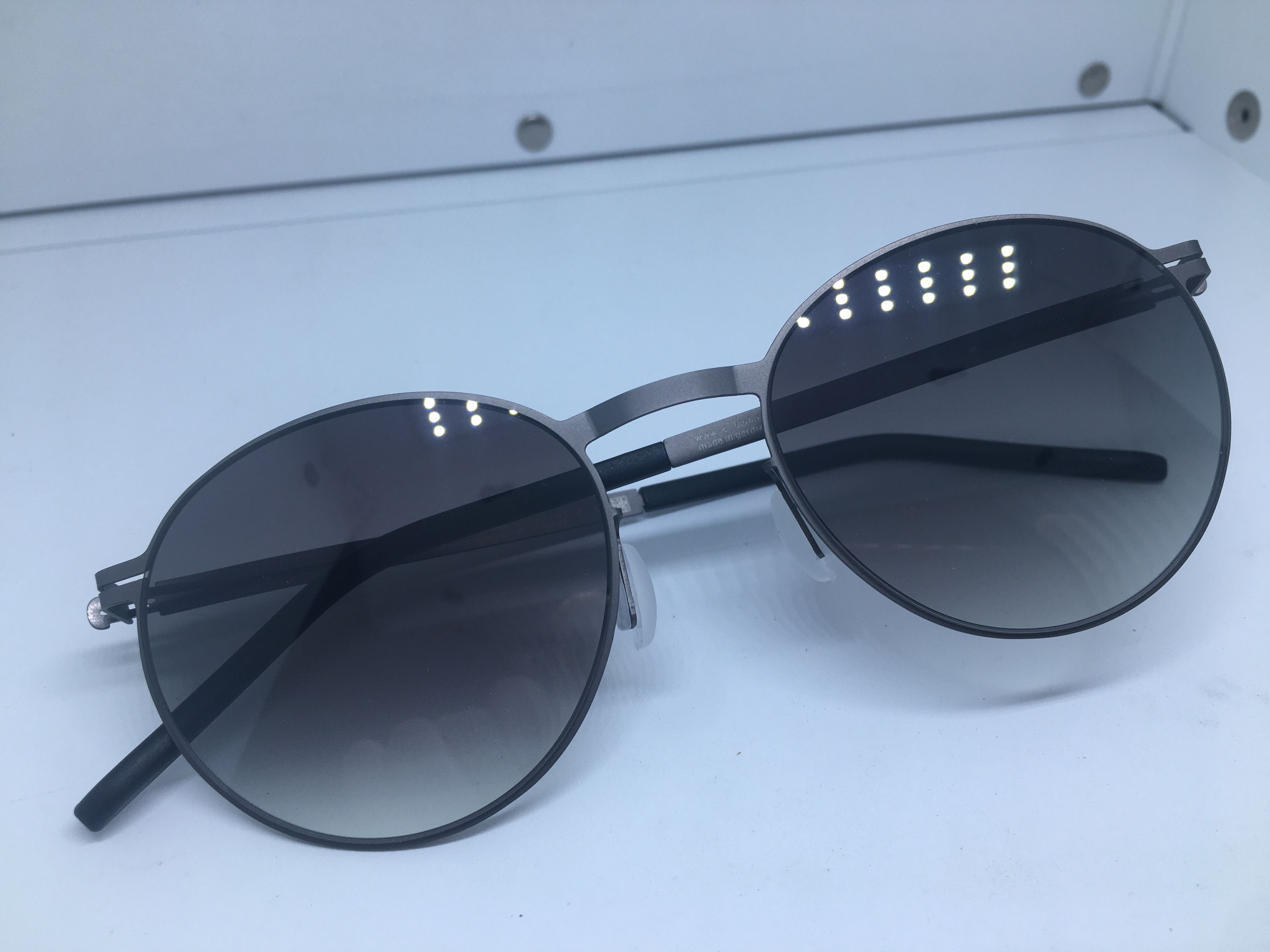Ic! Berlin Ic! Berlin Pampeo Grey Silver Sunglasses Frame Size ONE SIZE - 7 Thumbnail