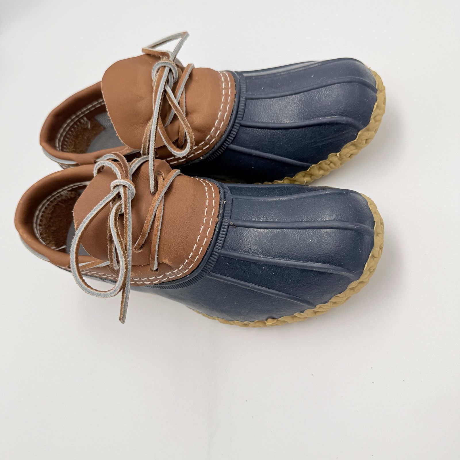 L.L. Bean L.L.Bean Rubber Gumshoe Bean Boots Navy/Tan Women's Size 8 Size US 8 / IT 38 - 2 Thumbnail
