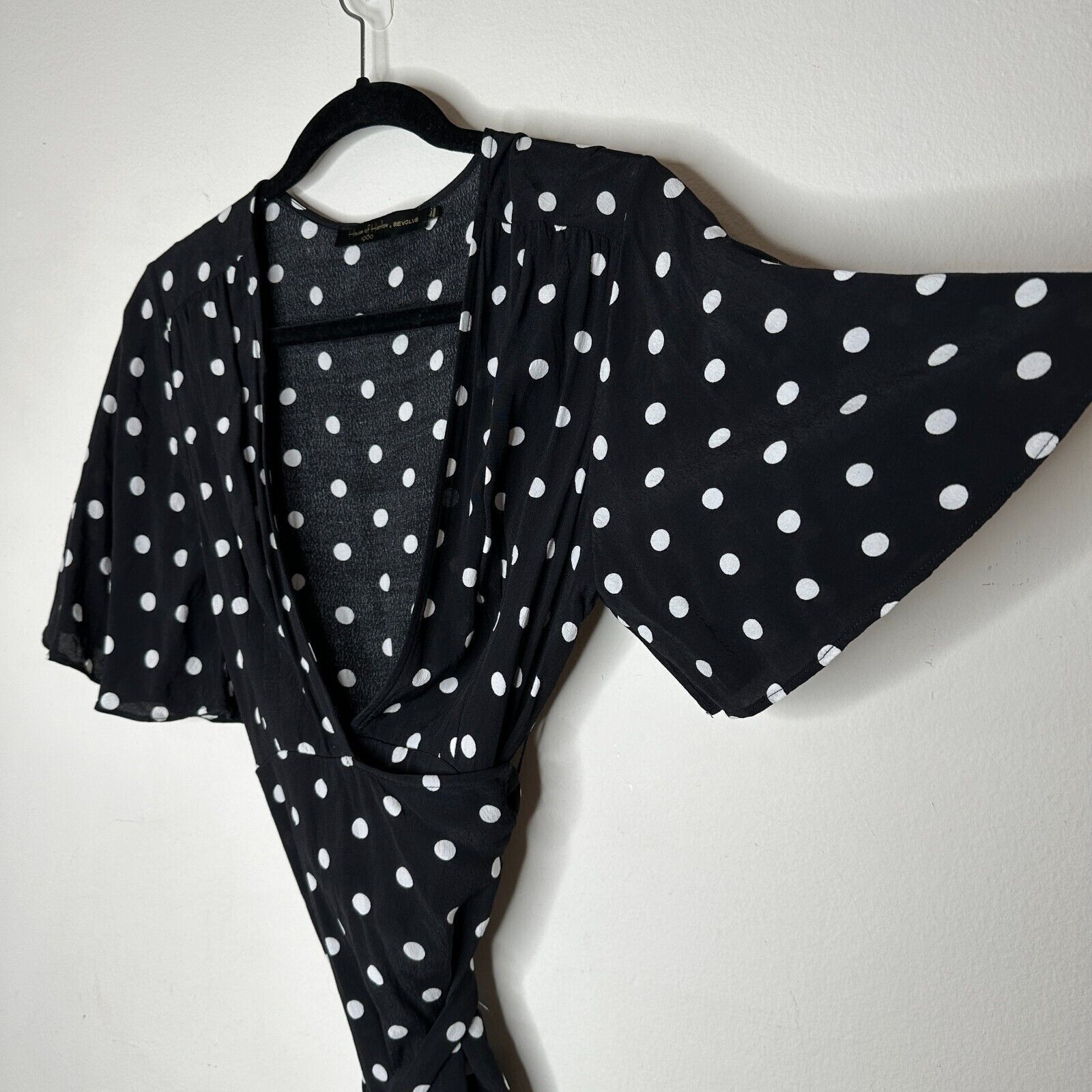 House of Harlow House of Harlow Polka Dot Harper Wrap Mini V-neck Tie L Size L / US 10 / IT 46 - 5 Thumbnail