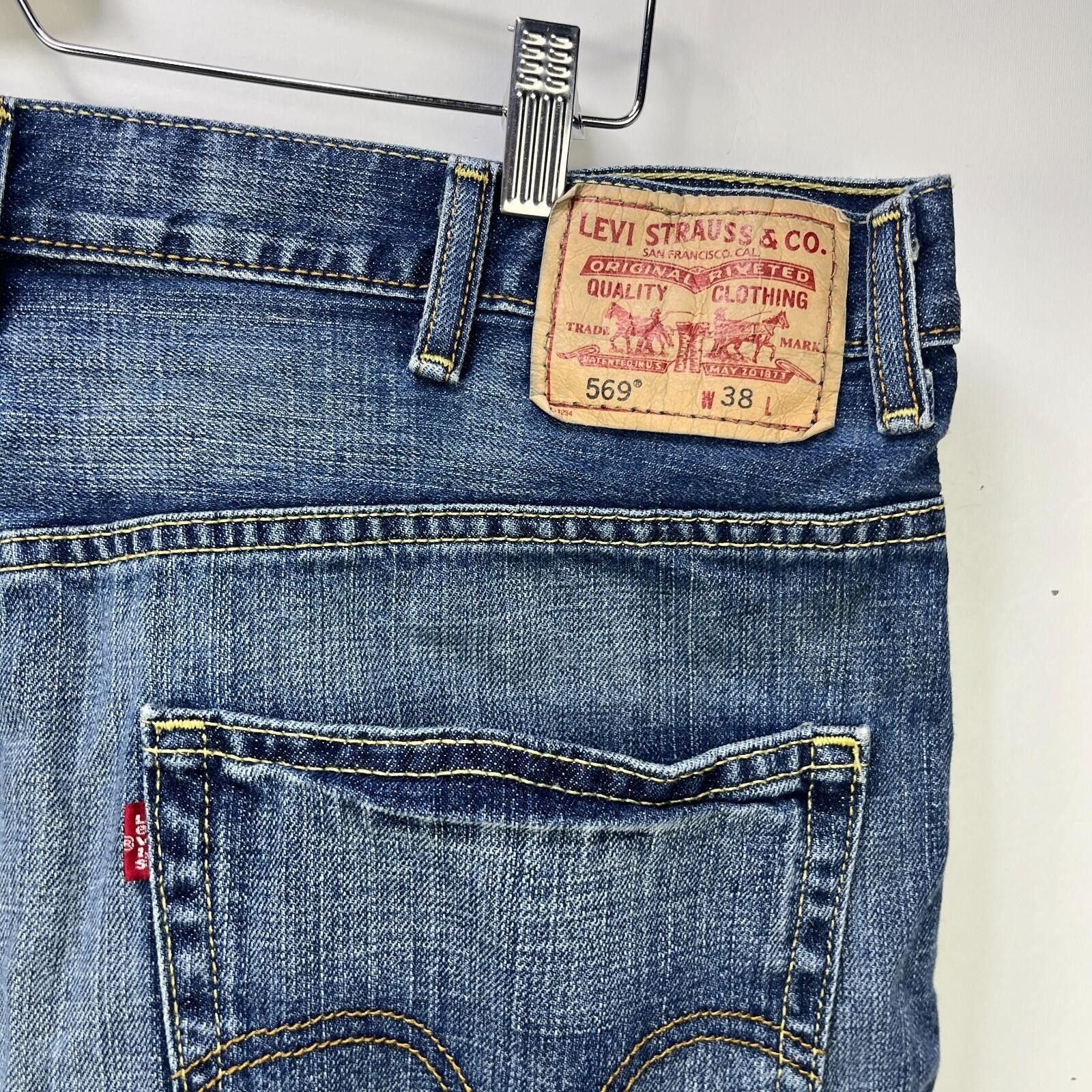 Levi's Vintage Levi's 569 Loose Straight Denim Jean Shorts W38 Size US 38 / EU 54 - 5 Thumbnail