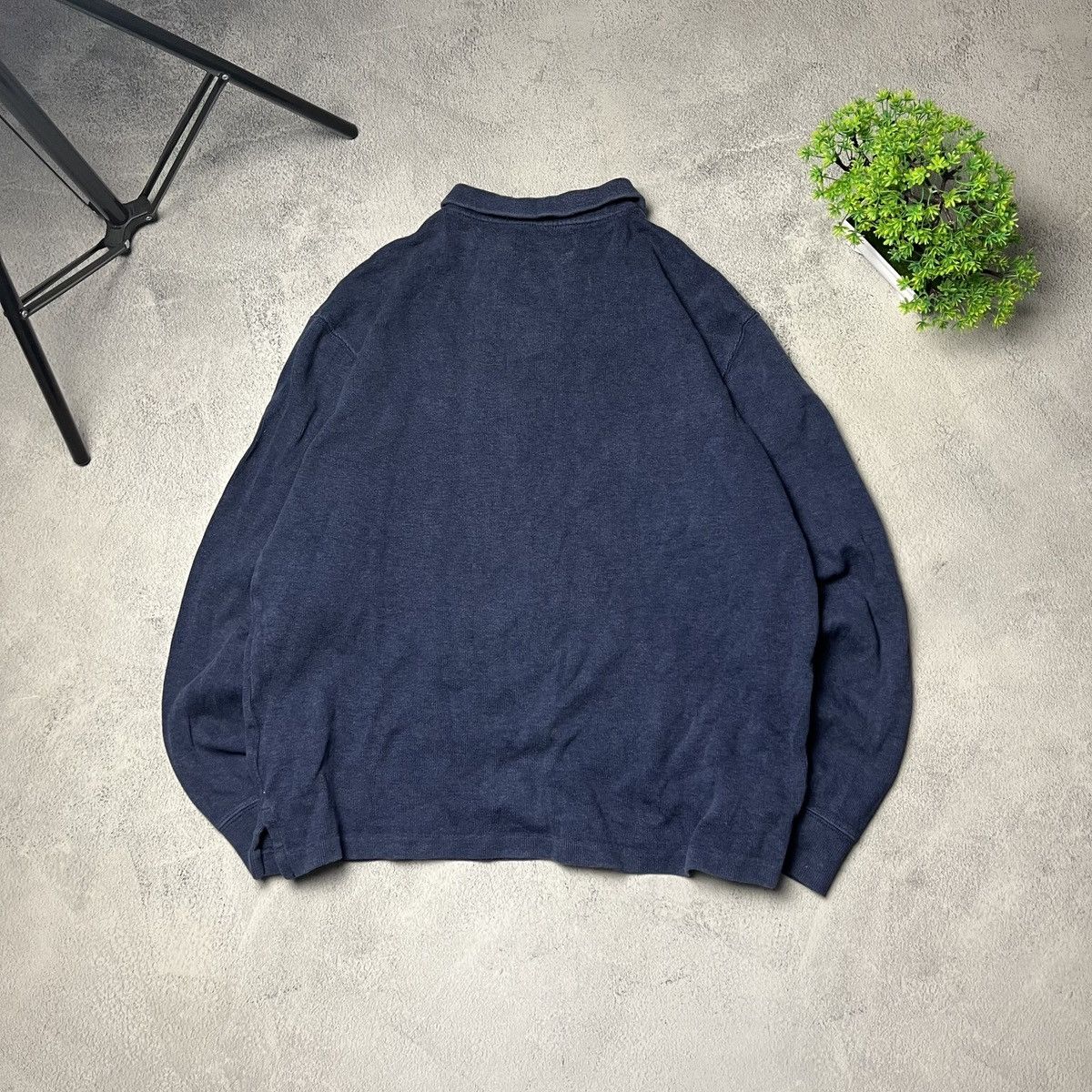 Polo Ralph Lauren × Ralph Lauren × Vintage PRL Polo Ralph Lauren distressed y2k zip sweatshirt Size US M / EU 48-50 / 2 - 2 Thumbnail