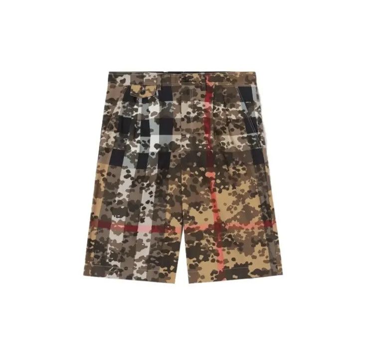 Burberry Burberry Camouflage Check Cotton Shorts Size US 44 / EU 60 - 1 Thumbnail