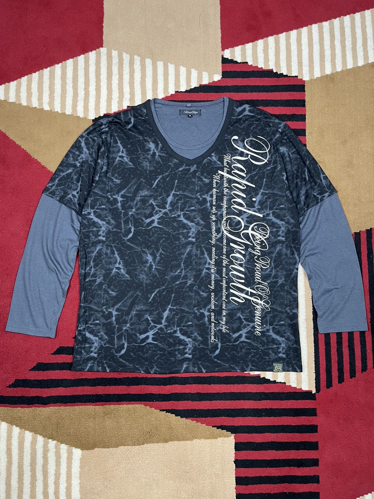 Japanese Brand Timestep Y2K Black Longsleeve Size US L / EU 52-54 / 3 - 1 Thumbnail