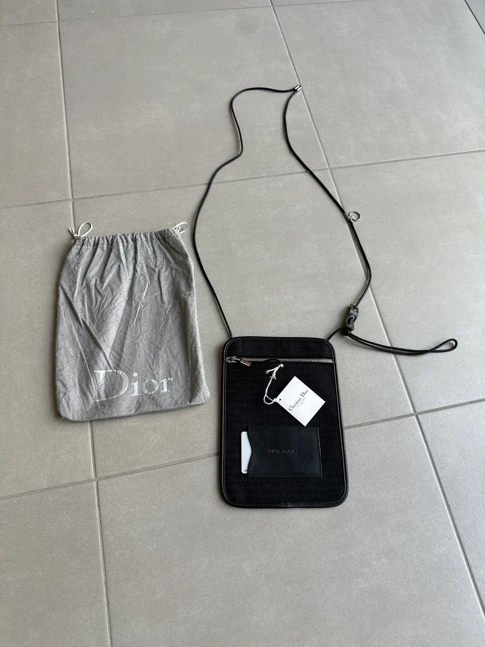Dior × Hedi Slimane Rare SS04 Dior Homme 'Strip' Black Leather Arm