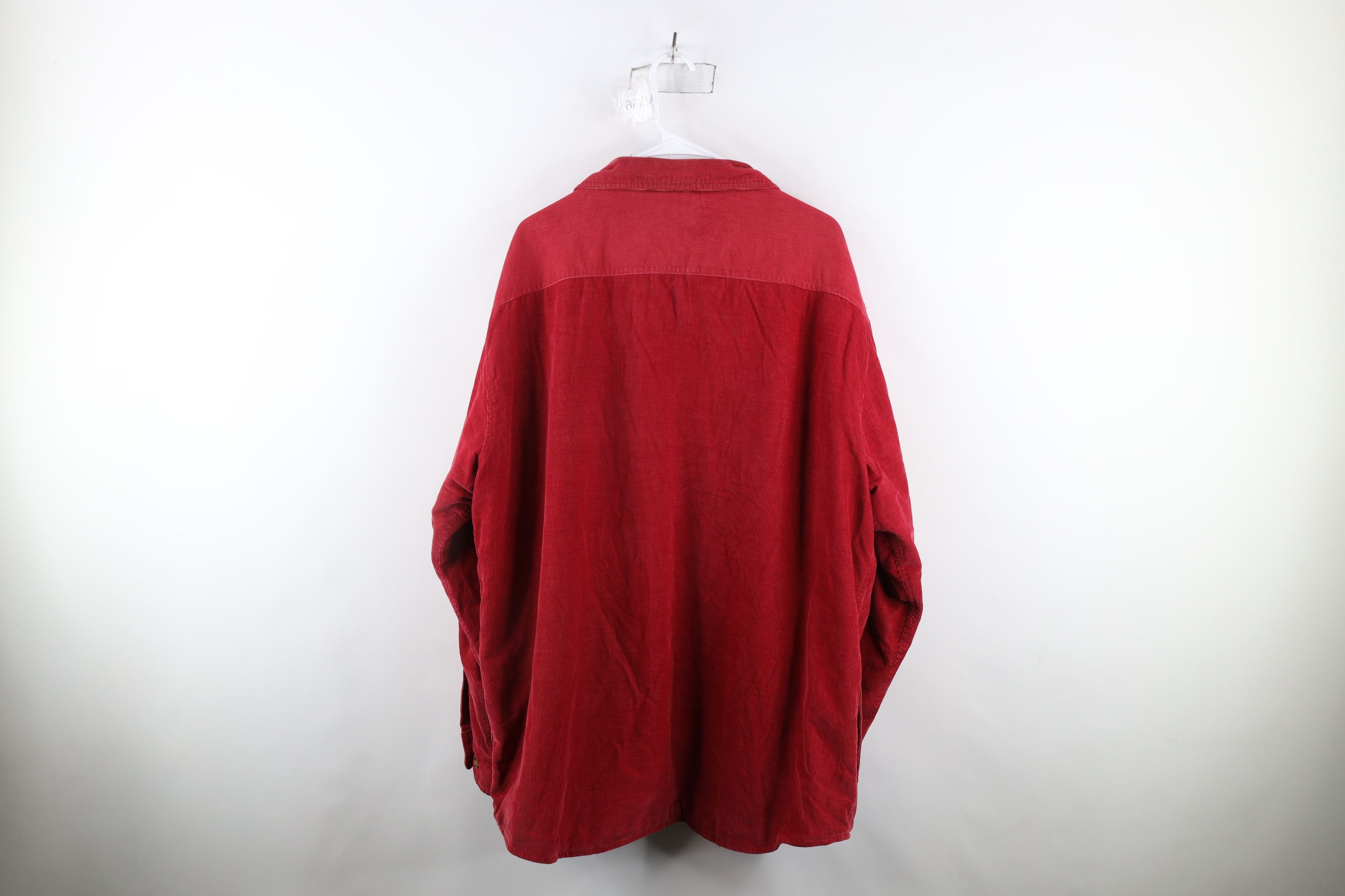 Vintage Vintage 90s Streetwear Lined Corduroy Shirt Jacket Jac Shirt Size US XL / EU 56 / 4 - 15 Thumbnail