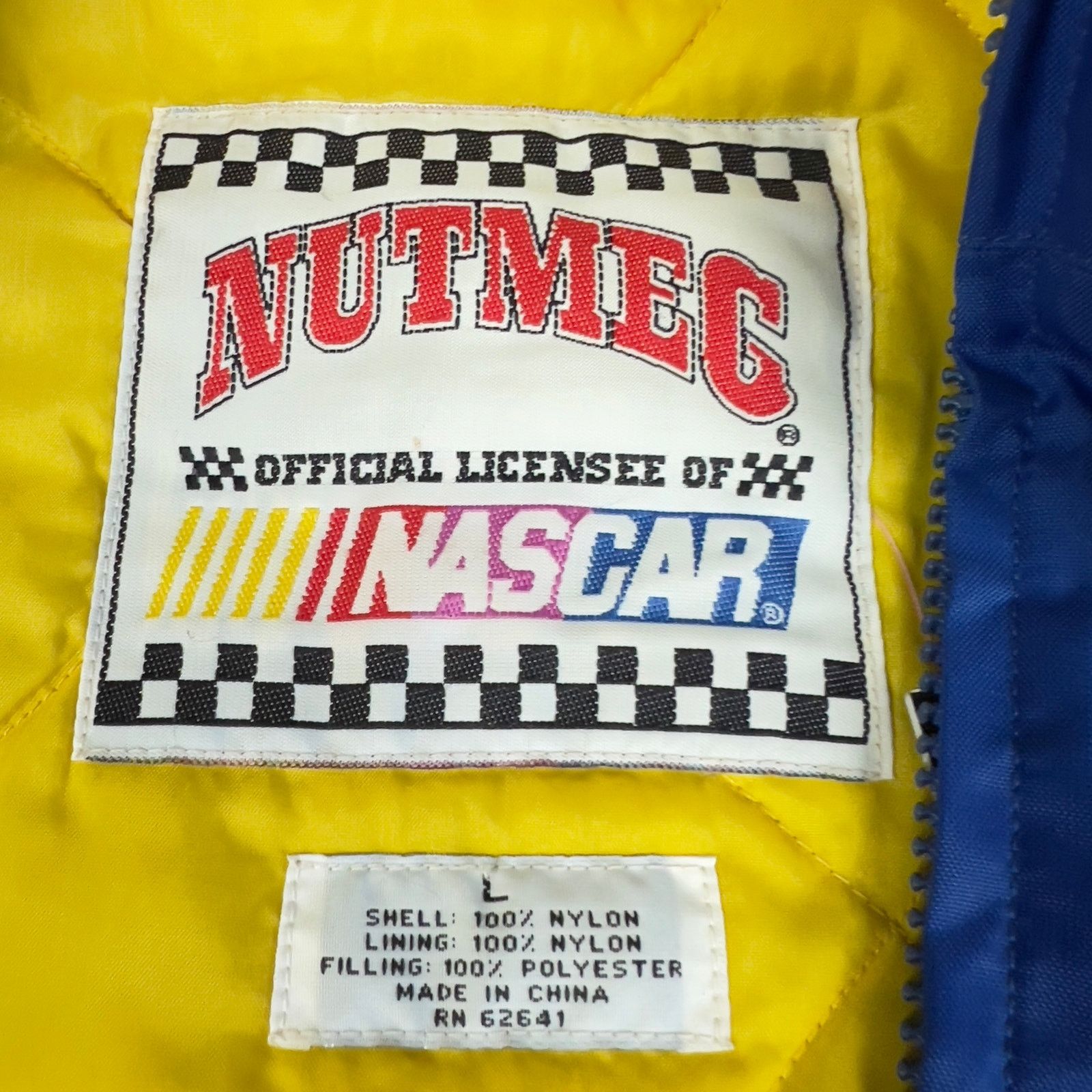 NASCAR Vintage Jeff Gordon Nutmeg Puffer Jacket Size US XL / EU 56 / 4 - 5 Thumbnail