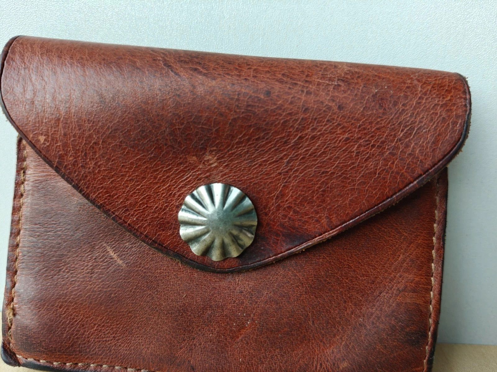 RRL Ralph Lauren Double RL Concho Leather Card Case FTP - 5003 Size ONE SIZE - 2 Thumbnail