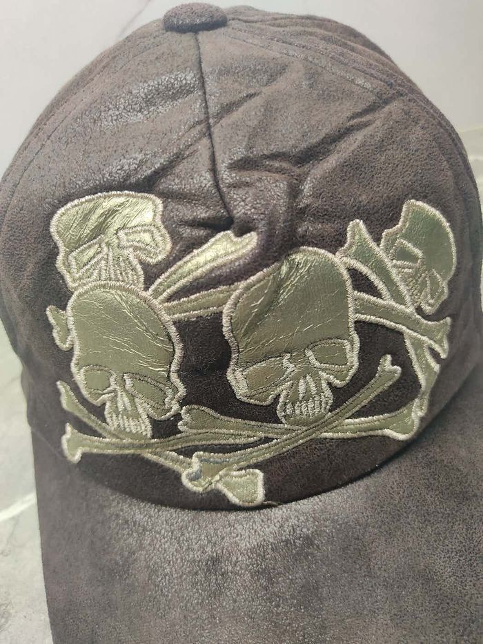 Japanese Brand Vintage Skulls Patches Cap Hat Size ONE SIZE - 3 Thumbnail