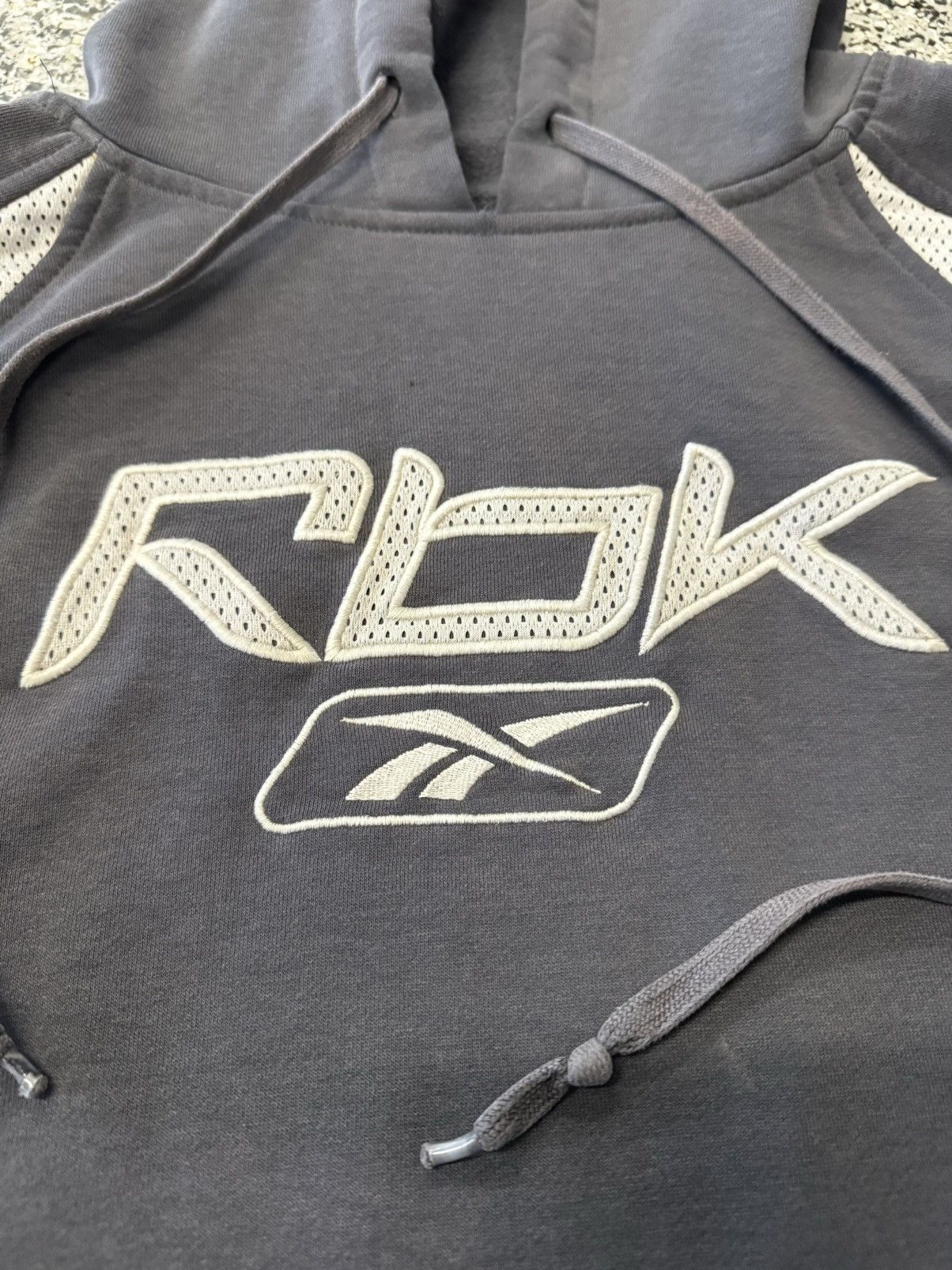 Reebok Reebok Grey and White Logo Pullover Hoodie Size US XXL / EU 58 / 5 - 2 Thumbnail