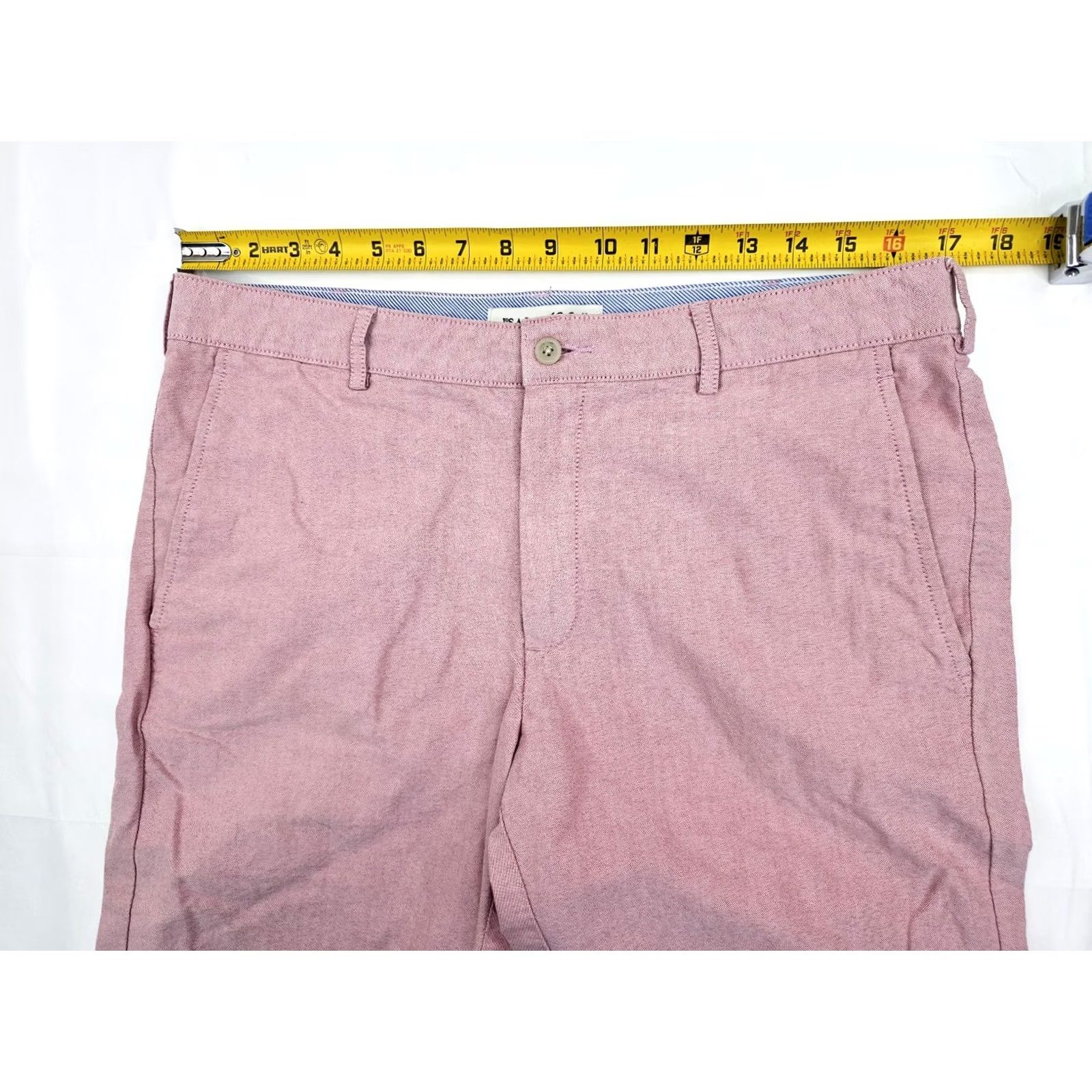 Jos. A. Bank Jos. A. Bank 1905 Golf Shorts Men 34 Red Heather Cotton Flat Front Pockets Inseam 9.5" Casual EUC Size US 34 / EU 50 - 5 Thumbnail