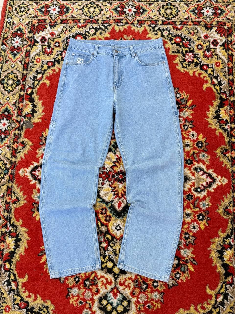 Japanese Brand baggy flared bootcut balenci style y2k hype jeans Size US 32 / EU 48 - 8 Thumbnail