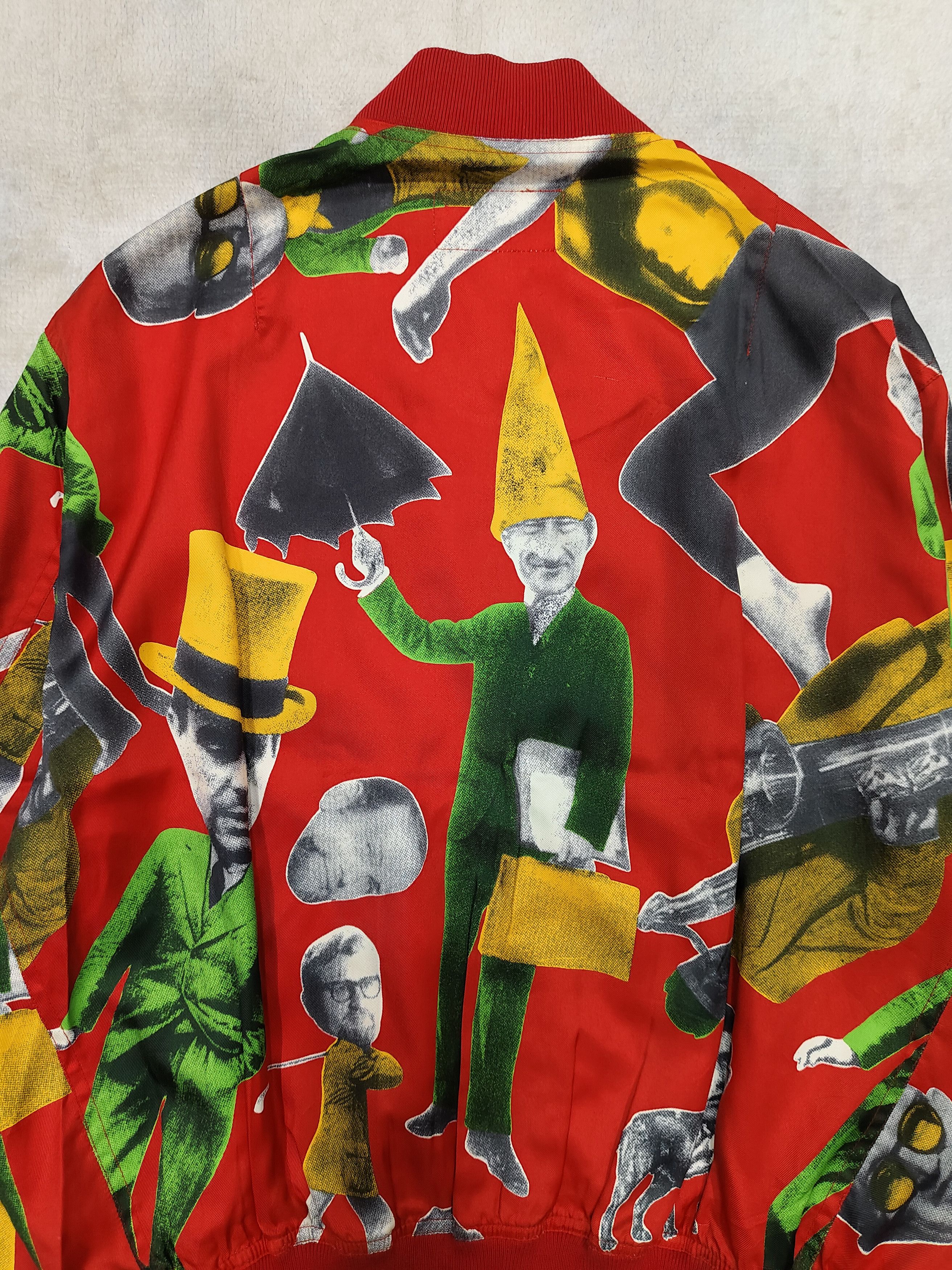 Japanese Brand 90s Grass Men- Jun Saito Surreal Art Bomber Jacket Size US L / EU 52-54 / 3 - 7 Thumbnail