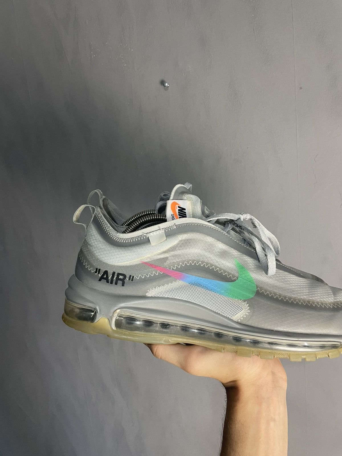 Nike × Off-White Nike Off White Air Max 97 Menta Size US 11 / EU 44 - 2 Thumbnail