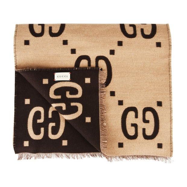 Gucci GUCCI Men'S Jacquard Wool Gg Scarf Size ONE SIZE - 5 Thumbnail