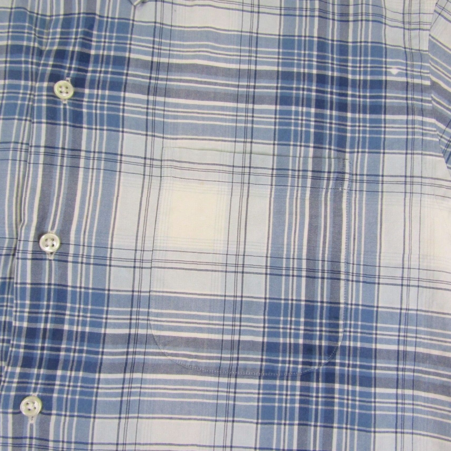 Ralph Lauren VINTAGE Ralph Lauren Men's Shirt Large Blue Plaid Cotton Casual Button-Up Outdoors Mens Size US L / EU 52-54 / 3 - 4 Thumbnail
