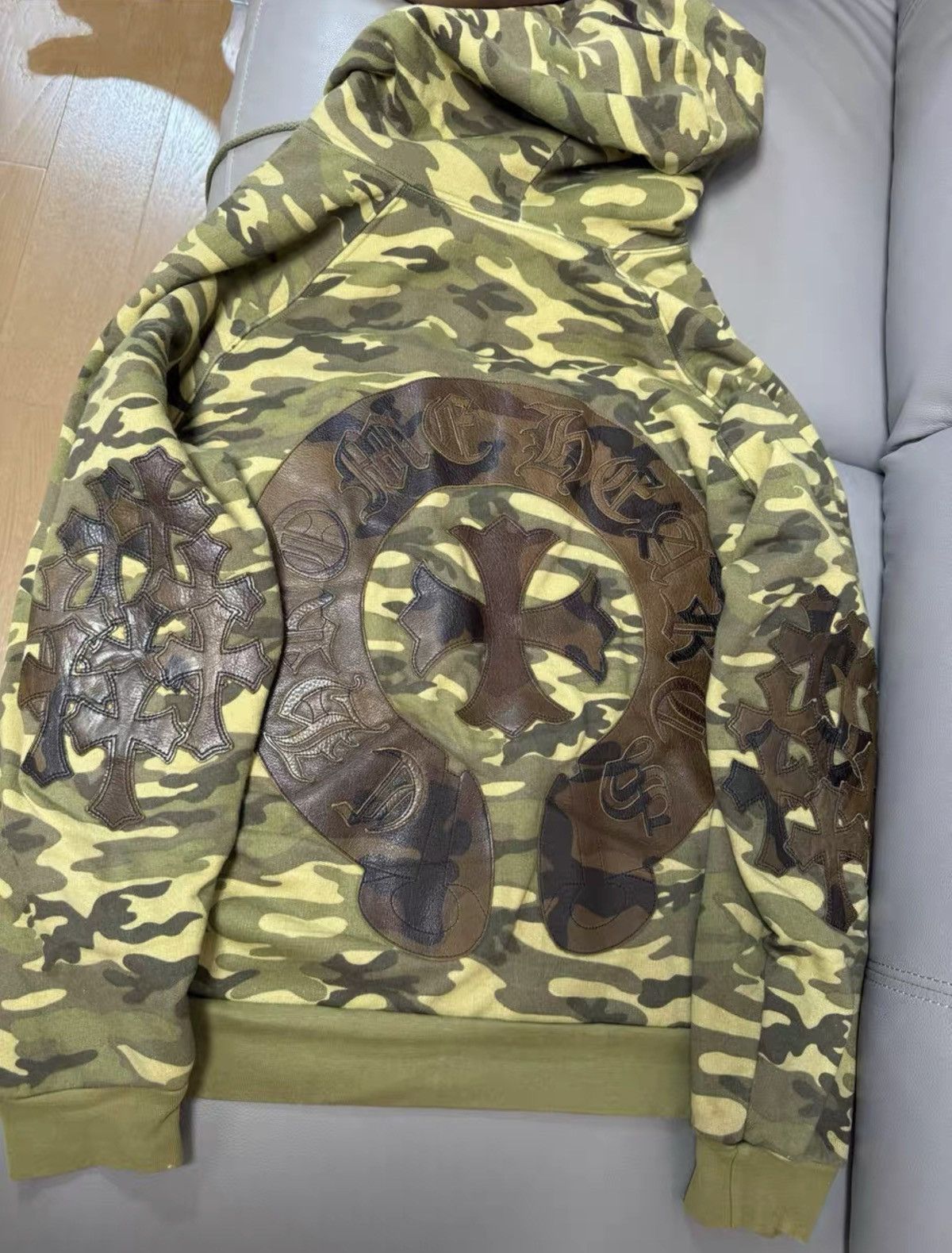 Chrome Hearts Chrome hearts leather patch camo hoodie Size US S / EU 44-46 / 1 - 4 Thumbnail