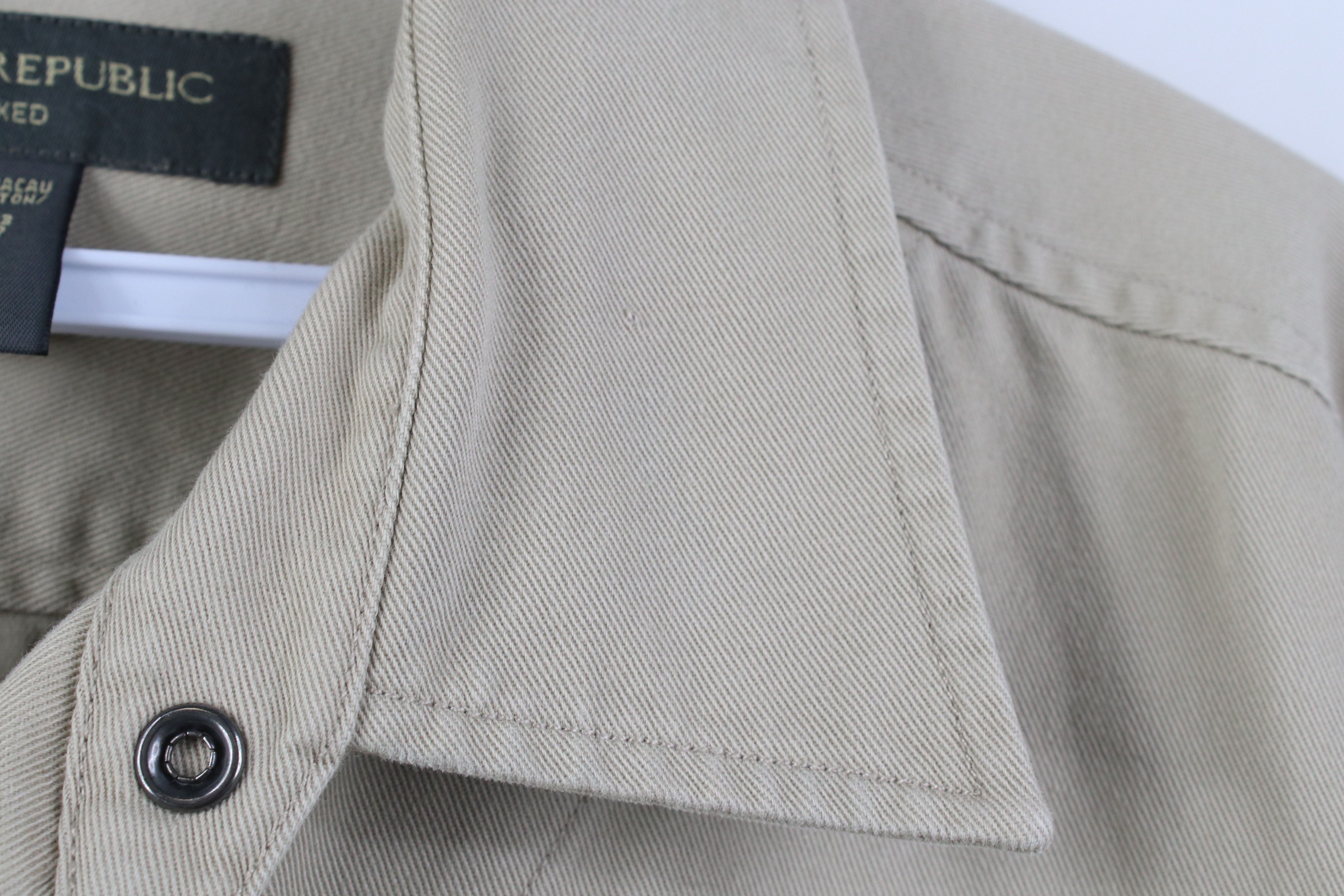Banana Republic Vintage Y2K 2002 Banana Republic Snap Button Shirt Jacket Size US L / EU 52-54 / 3 - 5 Thumbnail
