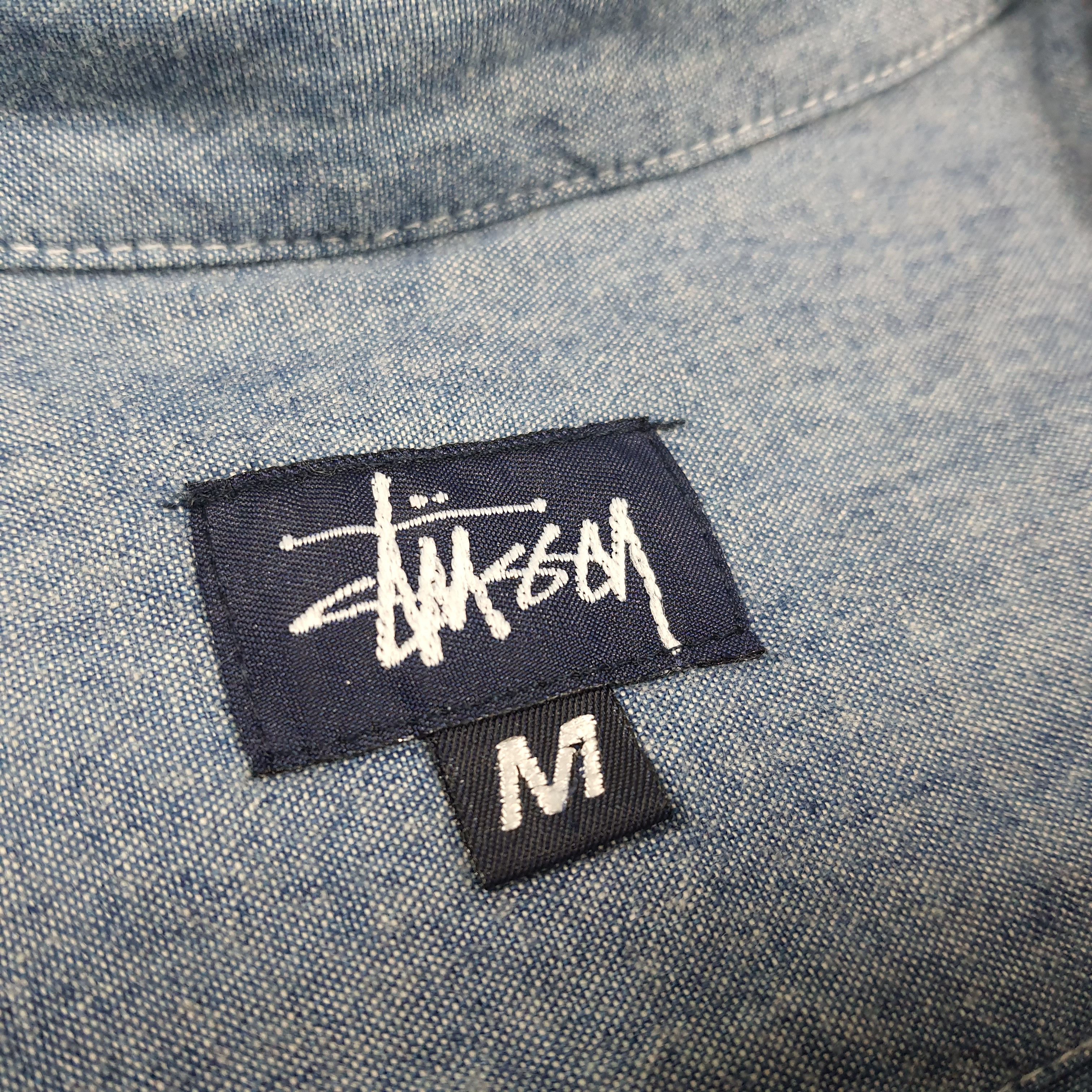 Stussy Vintage Stussy Blue Denim Style Button Up Shirt C294N24 Size US L / EU 52-54 / 3 - 6 Thumbnail