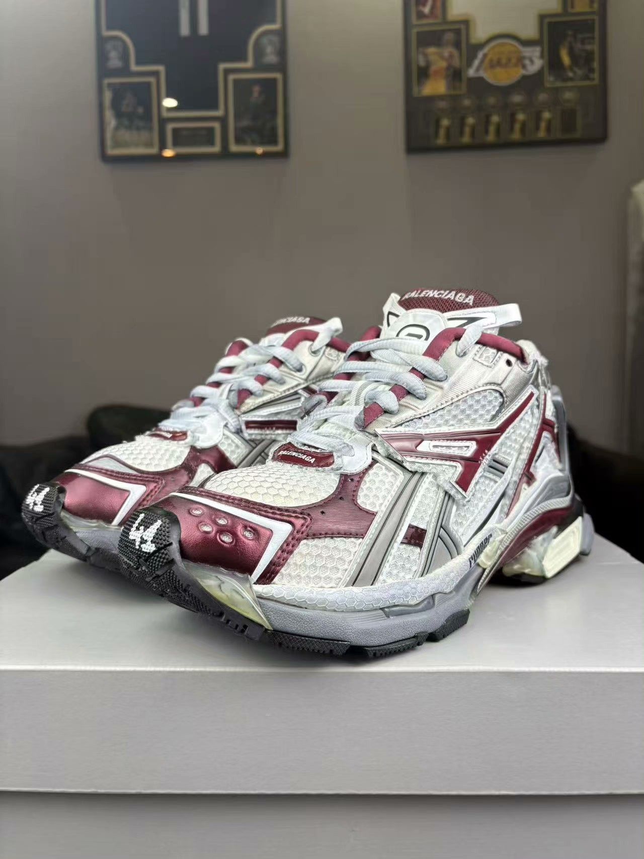 Balenciaga Balenciaga Running Red Lowtop Sneakers 8.5 Men Size US 8.5 / EU 41-42 - 1 Thumbnail