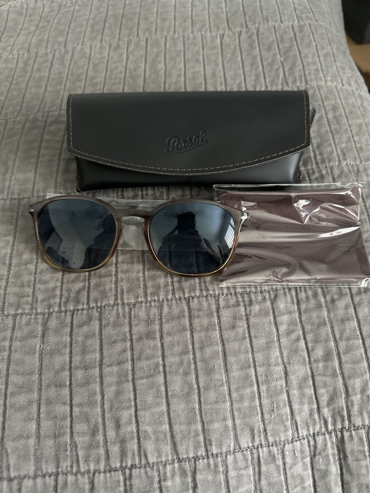 Persol Persol Sunglasses x Grey/Brown Size ONE SIZE - 2 Thumbnail