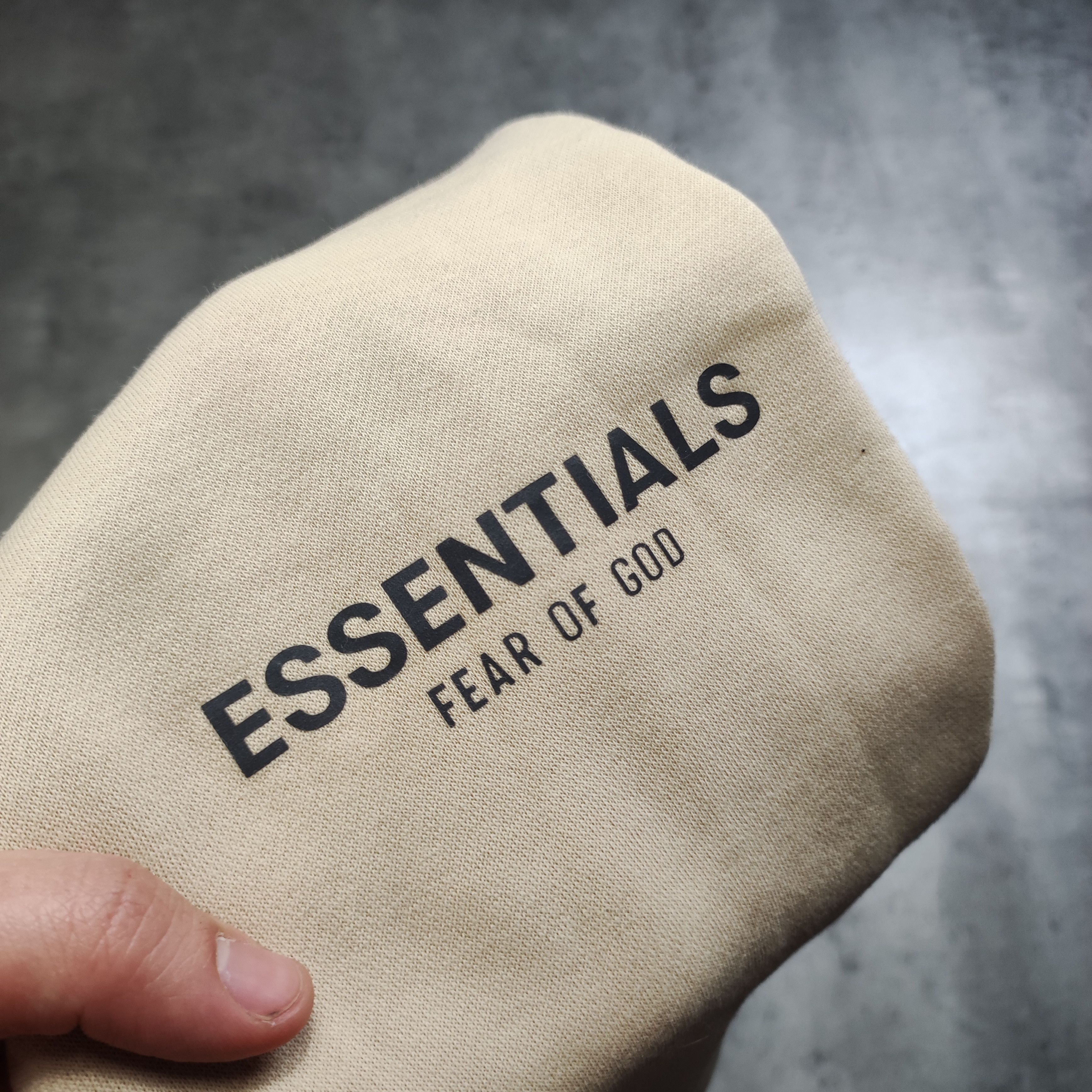 Essentials FOG Fear Of God Essentuals Beige Logo Sweapants Size US 30 / EU 46 - 5 Thumbnail