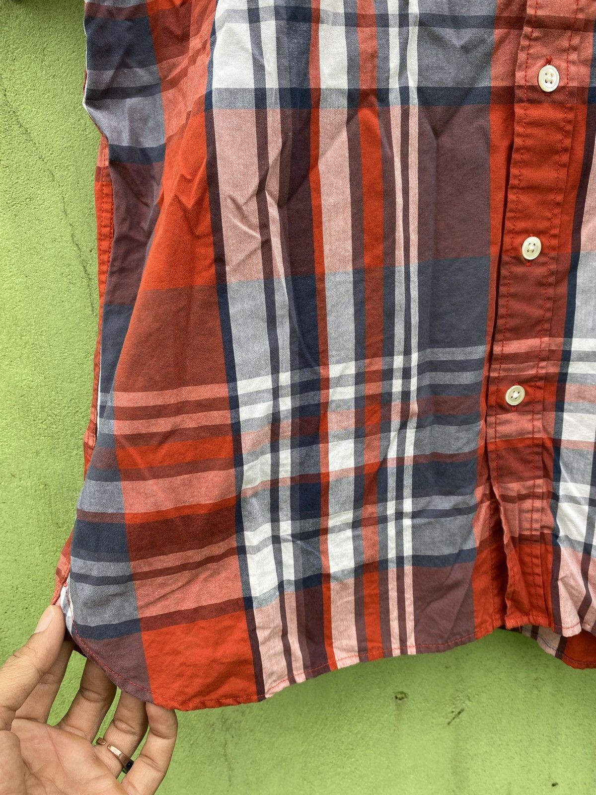 Levi's Levi’s Red Navy Plaid Short Sleeve Shirt Classic Summer Look Size US M / EU 48-50 / 2 - 5 Thumbnail