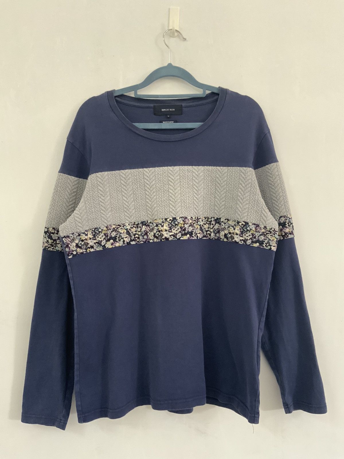 Japanese Brand Vintage Ships Jet Blue Japan Shirt Size US L / EU 52-54 / 3 - 1 Thumbnail