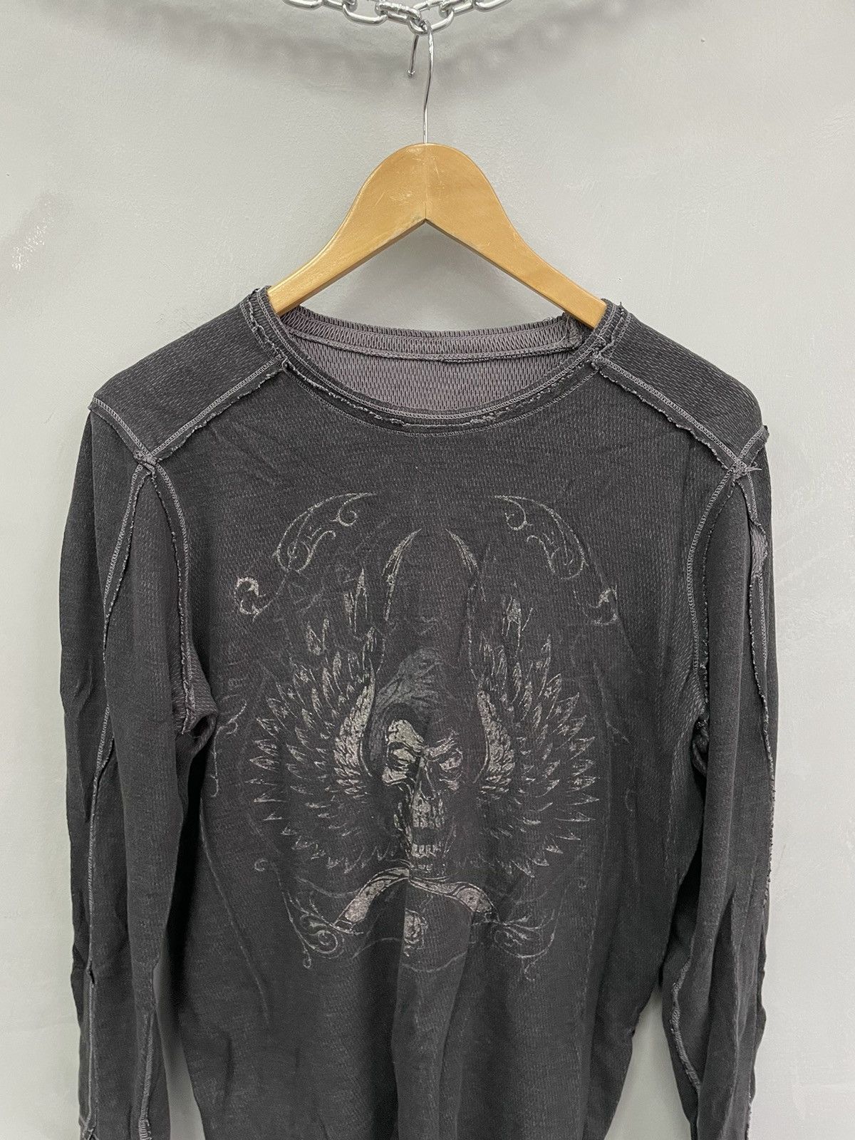 Affliction × Tapout Crazy Y2K Tapout Oversized reversible Boxy Affliction Tee Size US M / EU 48-50 / 2 - 4 Thumbnail