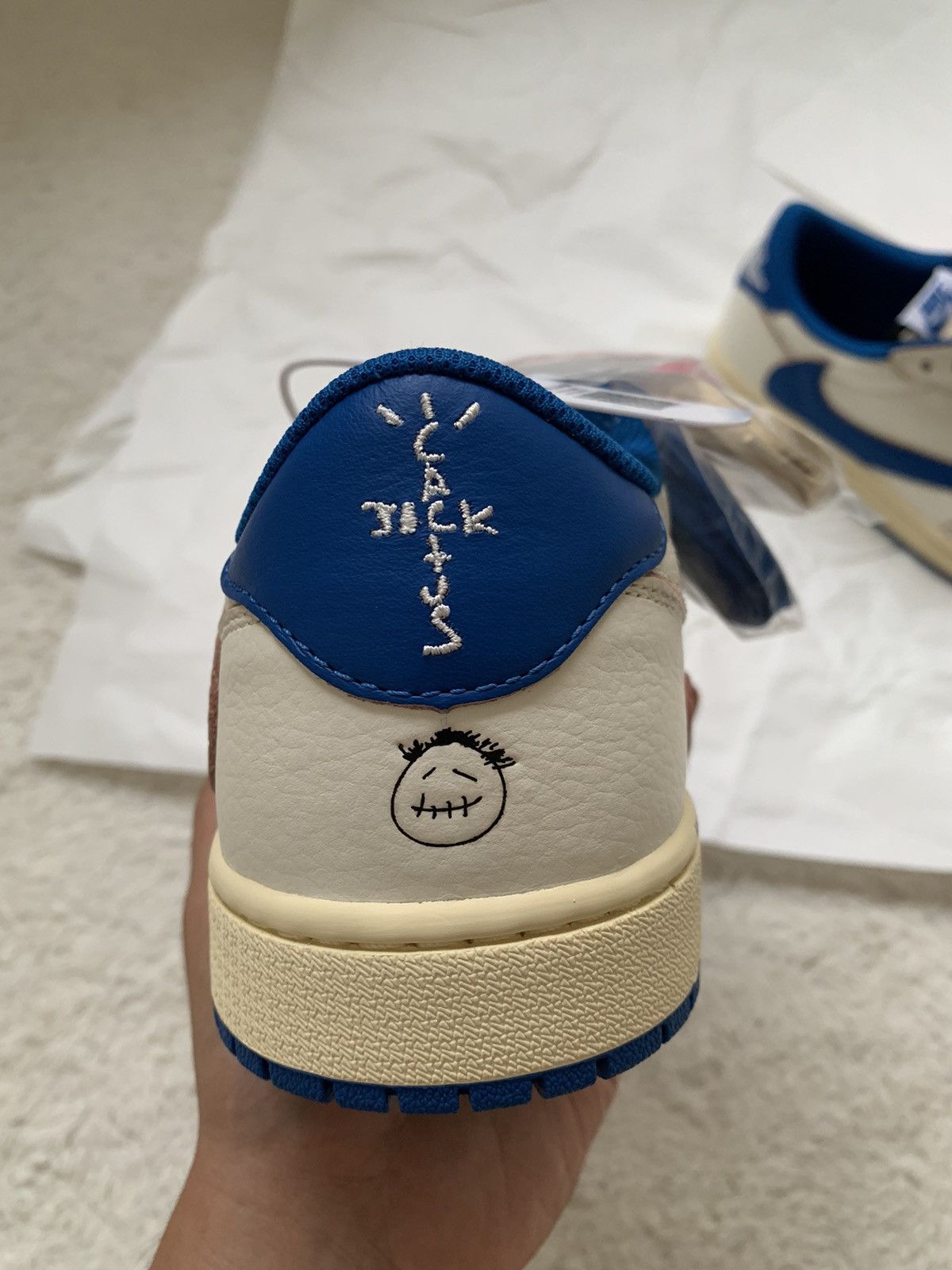 Nike × Travis Scott Air Jordan 1 Low Og X Travis Scott X Fragment 2.0 Size US 9.5 / EU 42-43 - 16 Thumbnail