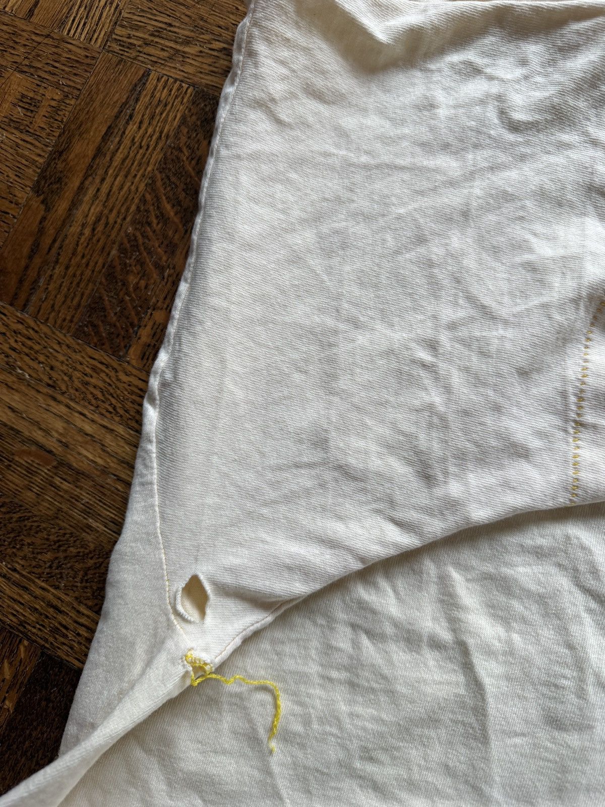 Vintage Vintage 90s Blank Selvedge Pocket Tee Size US XL / EU 56 / 4 - 6 Thumbnail