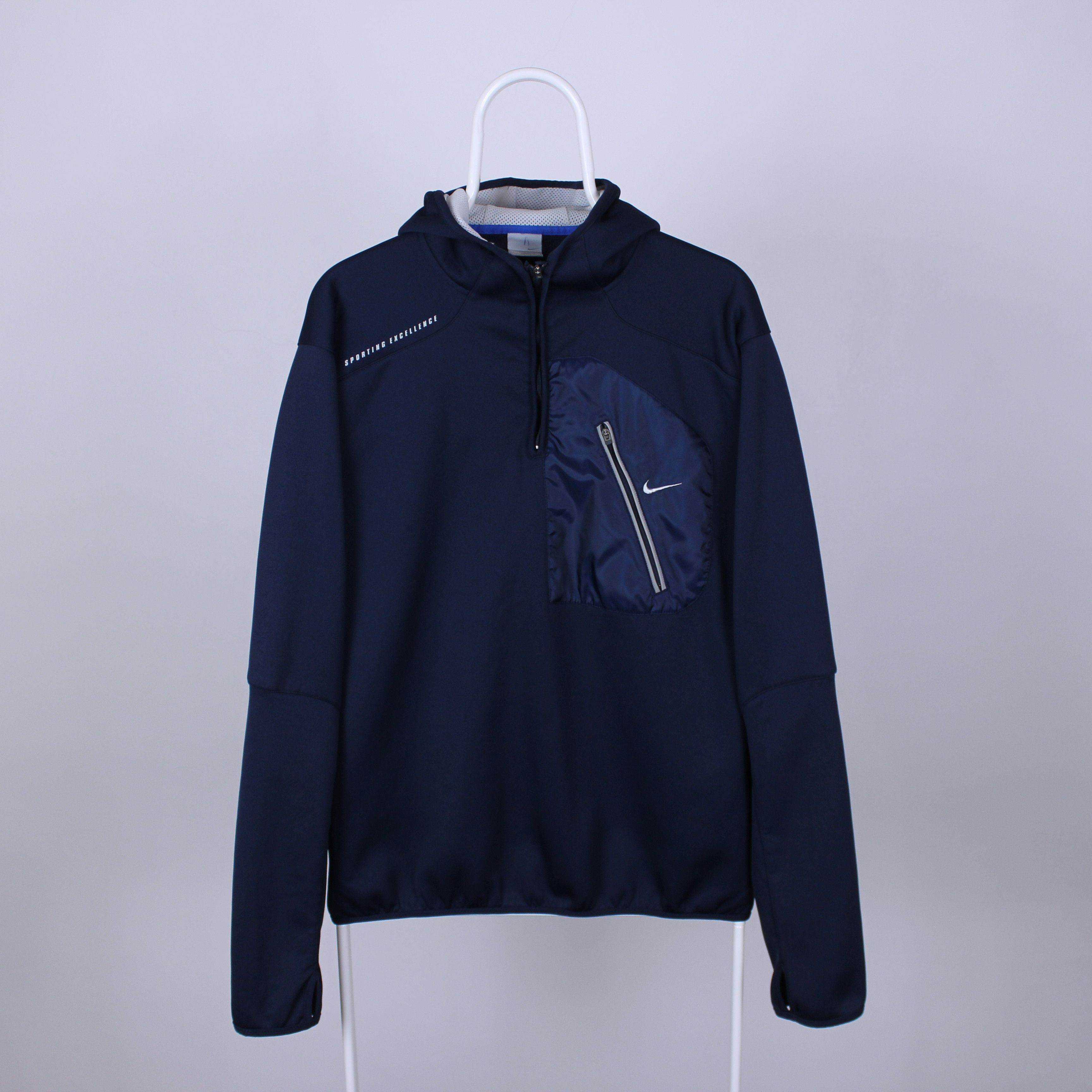 Nike Nike Silver Tag 1/4 Zip Sport Top With Thumb Holes vintage Size US XL / EU 56 / 4 - 2 Thumbnail