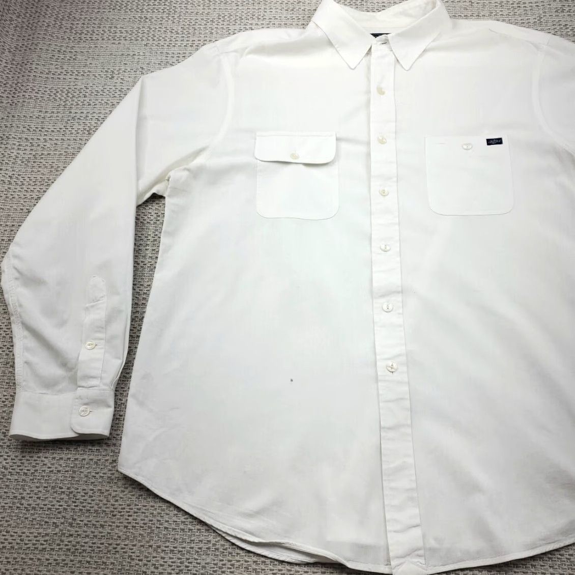 Polo Ralph Lauren VINTAGE Polo Ralph Lauren Button-Up Shirt Mens 2XL Long Sleeve White Cotton Pockets 90s Classic USA Size US XXL / EU 58 / 5 - 3 Thumbnail