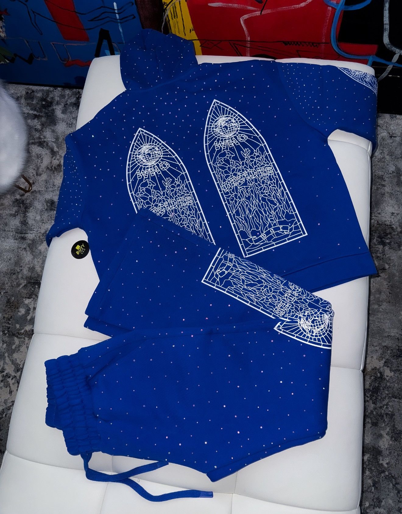 Who Decides War Wdw rhinestone sweatsuit Size US L / EU 52-54 / 3 - 3 Thumbnail