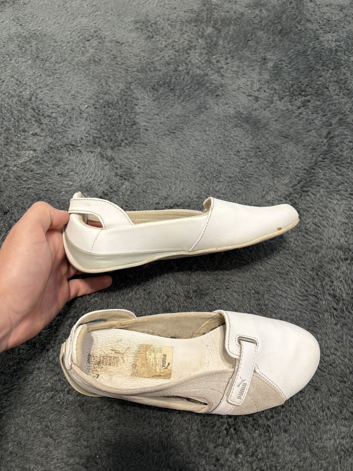 Jil Sander × Puma RARE Vintage Cute Puma White Y2K Shoes Size US 6 / IT 36 - 5 Thumbnail