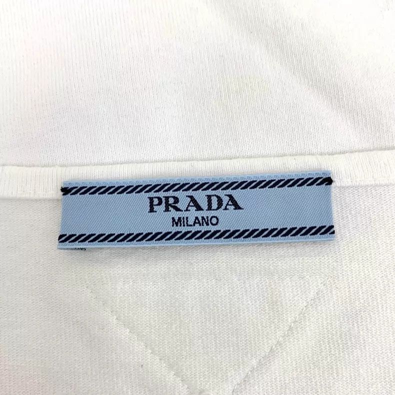 Prada Prada 23 white logo letter relief cotton round-neck long-s Size S / US 4 / IT 40 - 5 Thumbnail