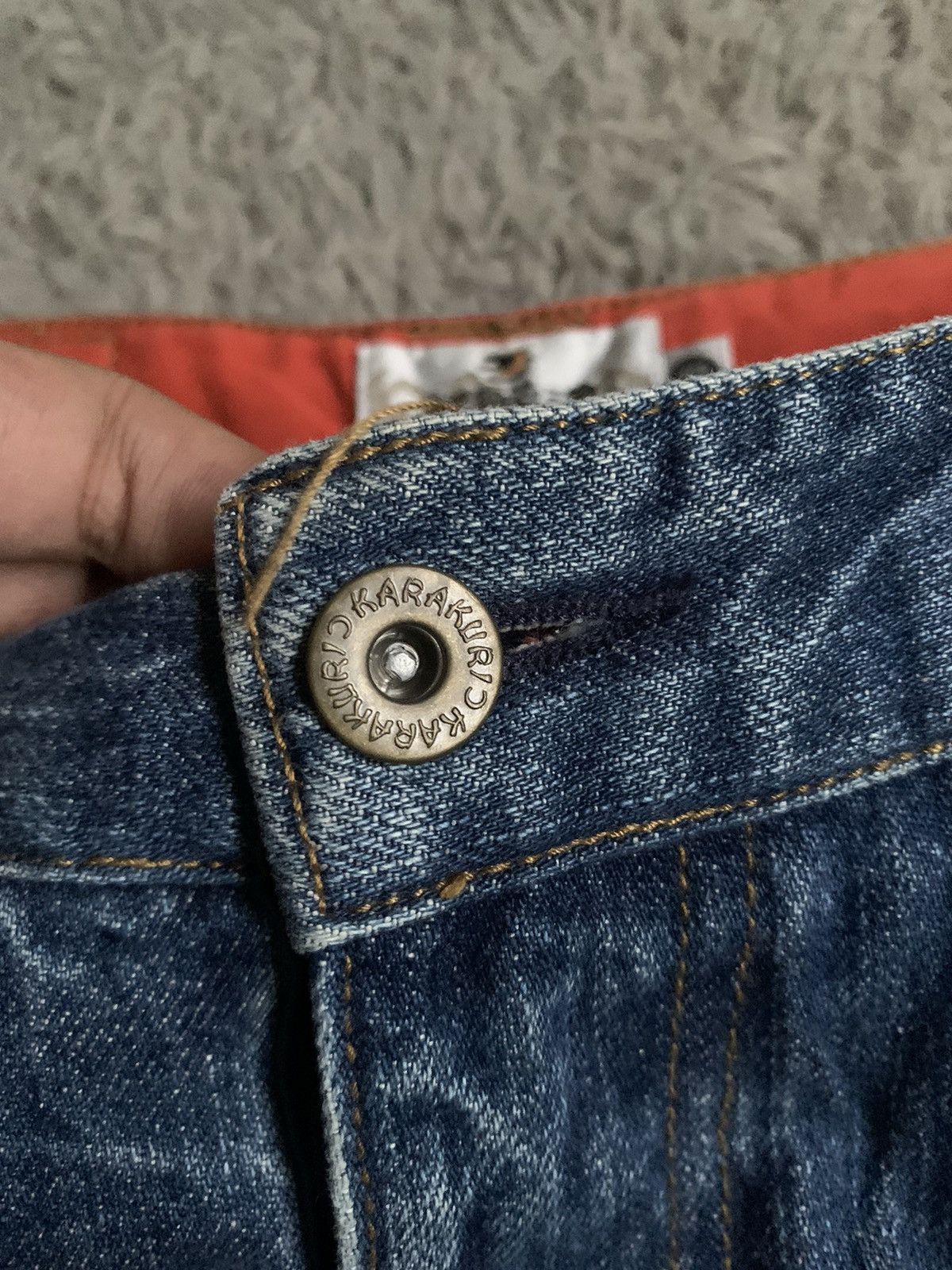 20471120 Vintage Karakuri Tamashii Oni Mask Denim Pant erd grunge Size US 30 / EU 46 - 5 Thumbnail