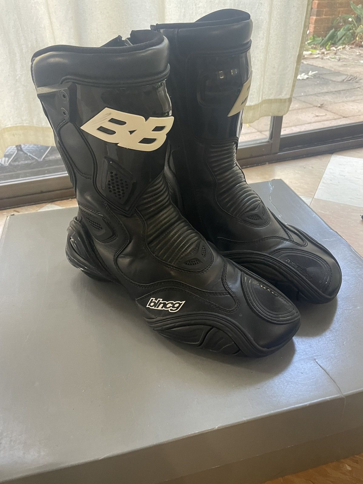 Pre-owned Tyrex Moto Boots In Black