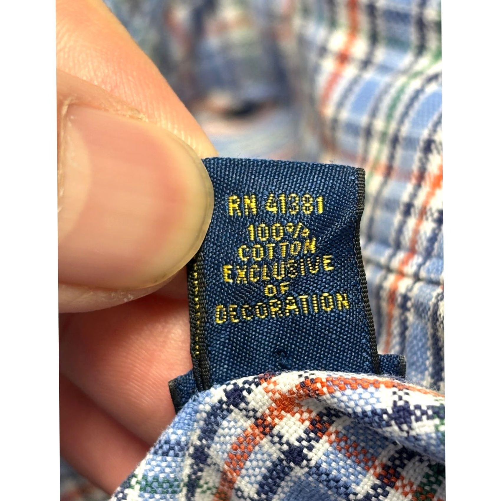 Ralph Lauren Ralph Lauren Mens 2XLT Tall Blue Plaid Button-Down Shirt Long Sleeve Cotton Pony Shirt Size US XXL / EU 58 / 5 - 5 Thumbnail