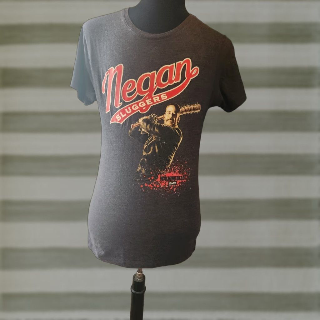Vintage Loot Crate The Walking Dead Shirt Men S Gray Negan Sluggers AMC Graphic Crew Neck Short Sleeve T-Shirt Size US S / EU 44-46 / 1 - 1 Thumbnail
