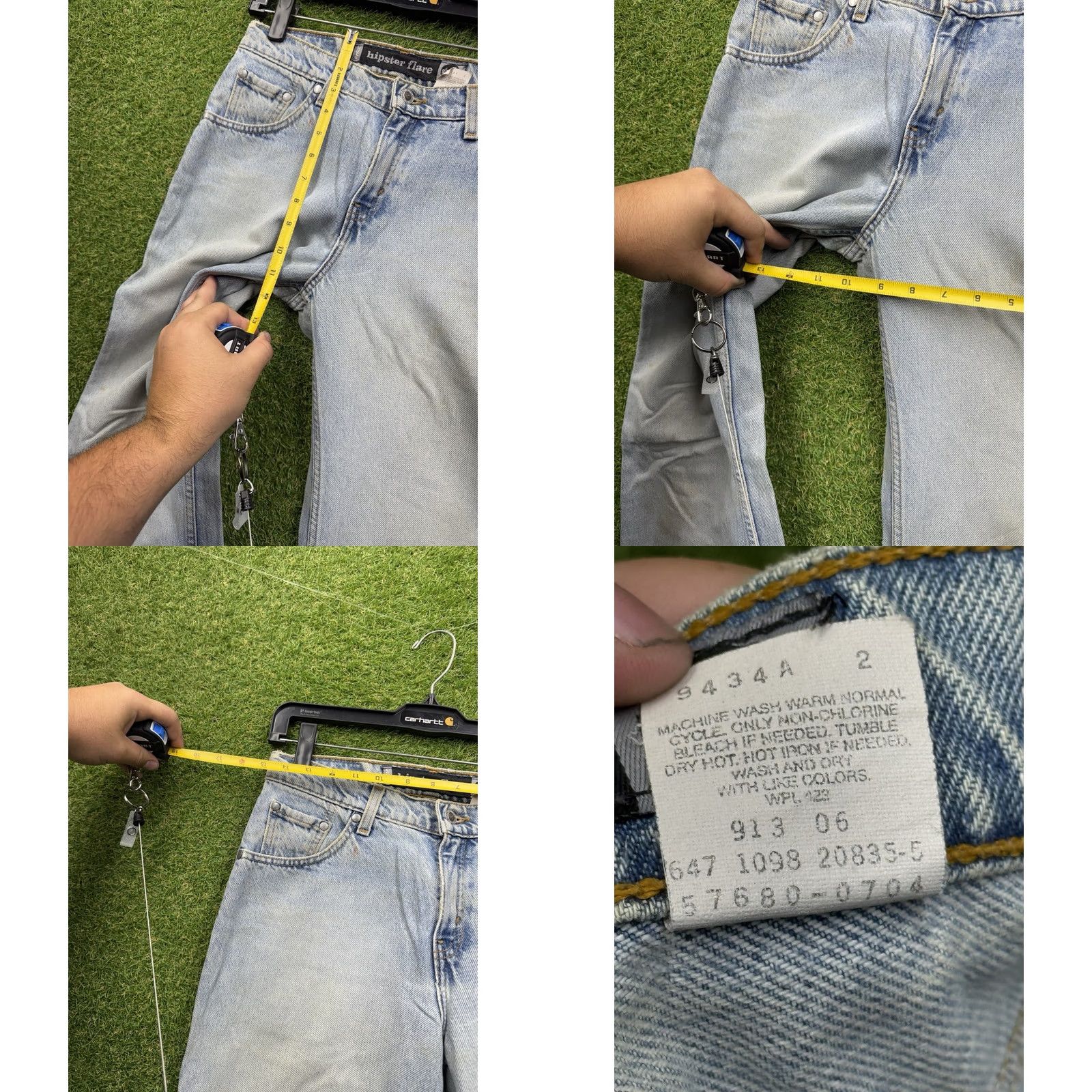 Levi's VINTAGE Levi's Silvertab Jeans Flared Light Wash Denim 28W 7 33in 90s Womens Jeans Distressed 5-Pocket Blue Size 28" / US 6 / IT 42 - 8 Thumbnail